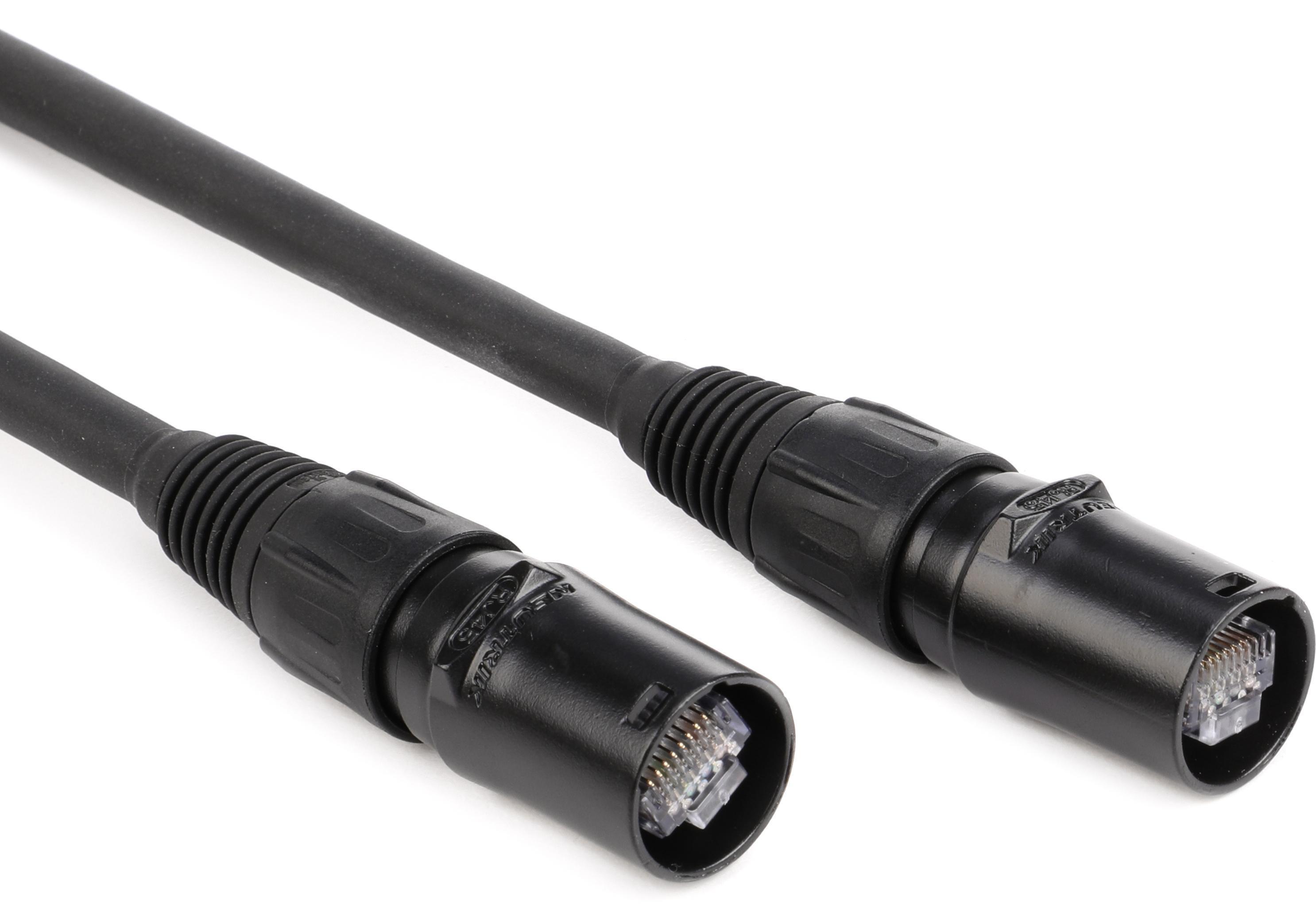 Pro Co Excellines 100ft Cat5e Ethernet Cable - Anti-Snag ProCat Network Cable For Professional Audio
