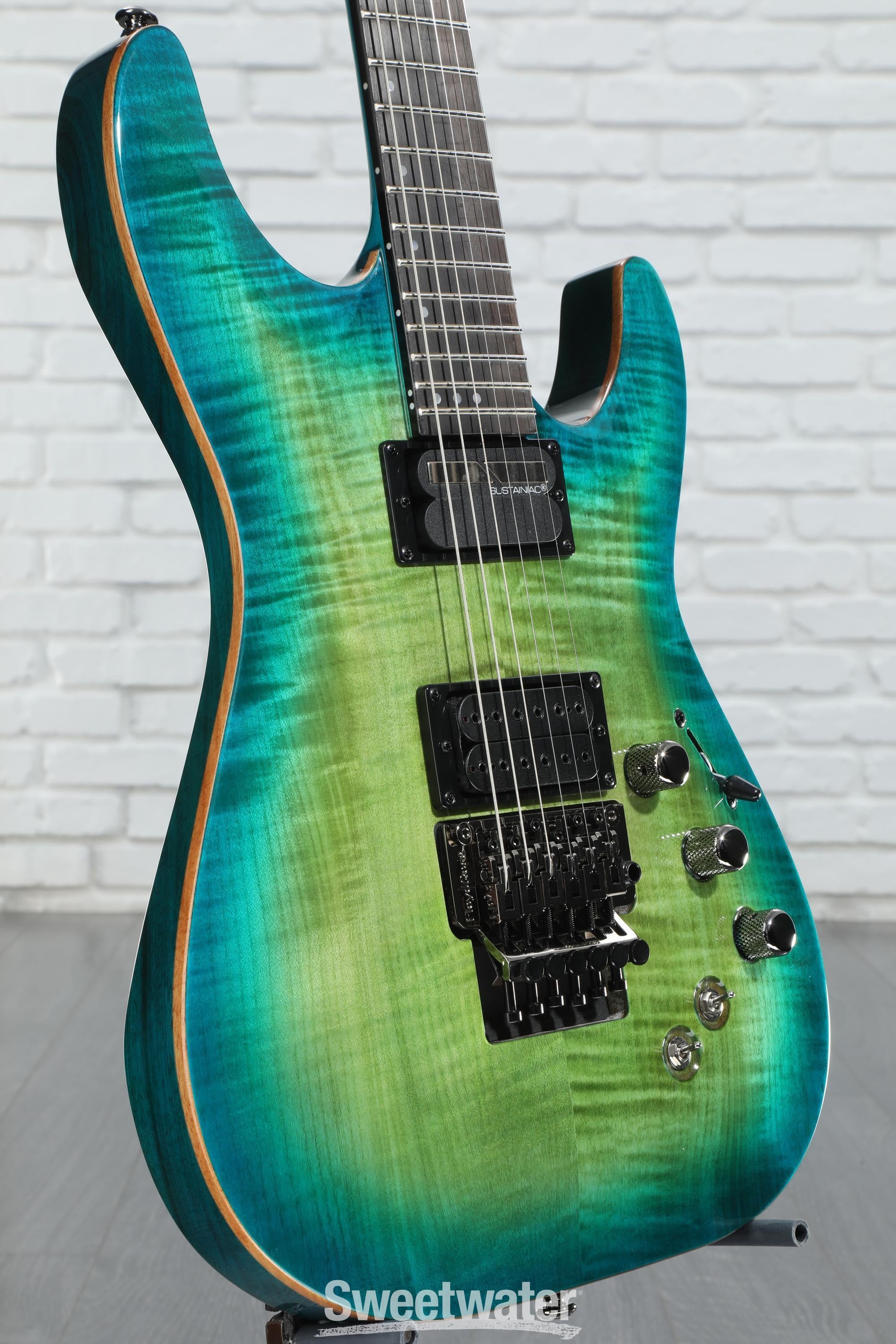 Schecter BlackJack SLS C-1 FR-S Electric Guitar - Aquaburst