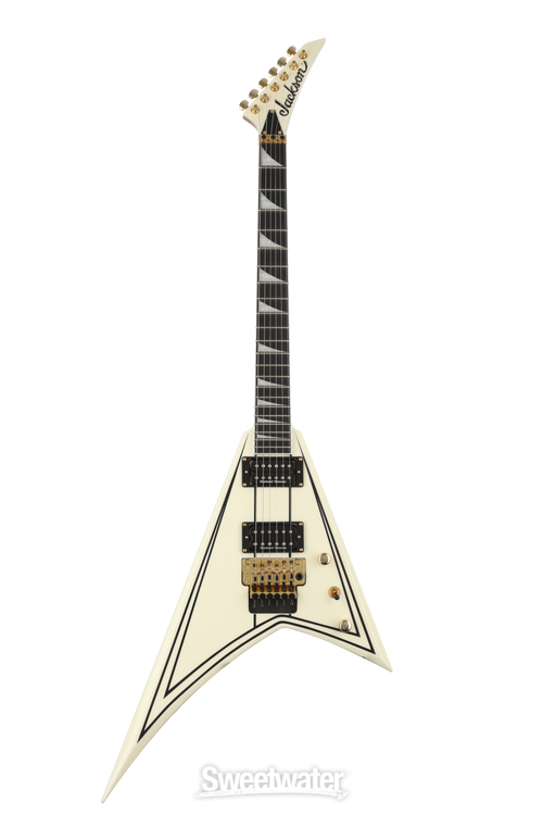 Jackson proシリーズ RRT-3 アイボリー　ランディV Jackson Pro Series Rhoads RRT-3 (Ivory with Black Pinstripes