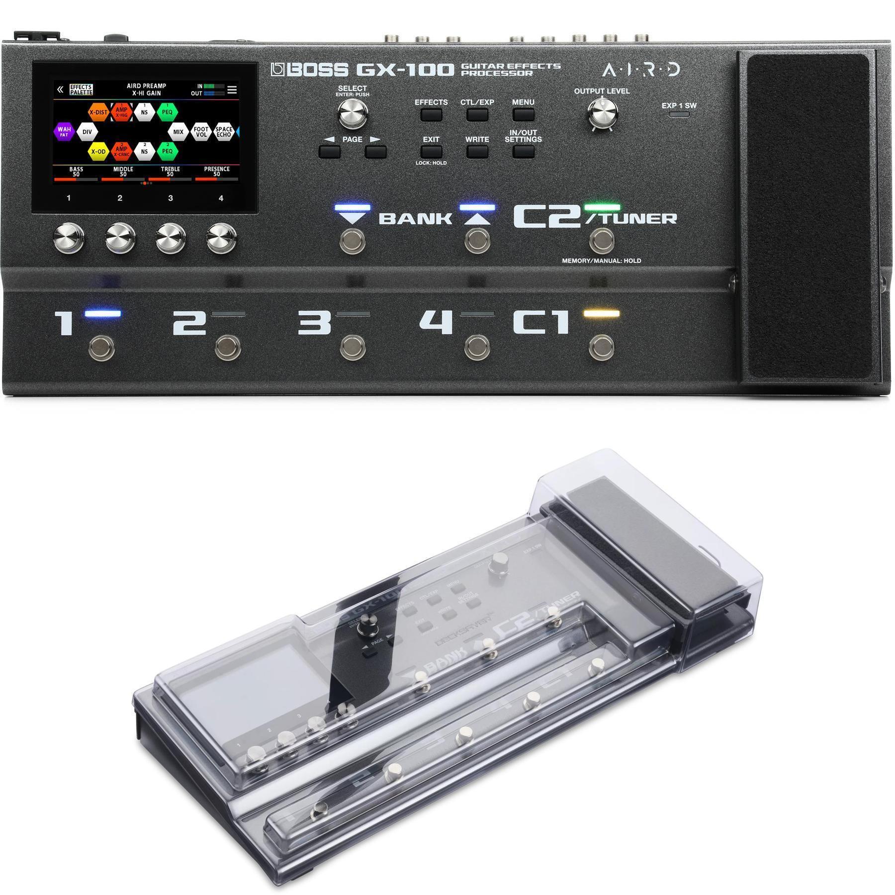 Boss GX-100 Guitar Multi-effects Pedal with Decksaver