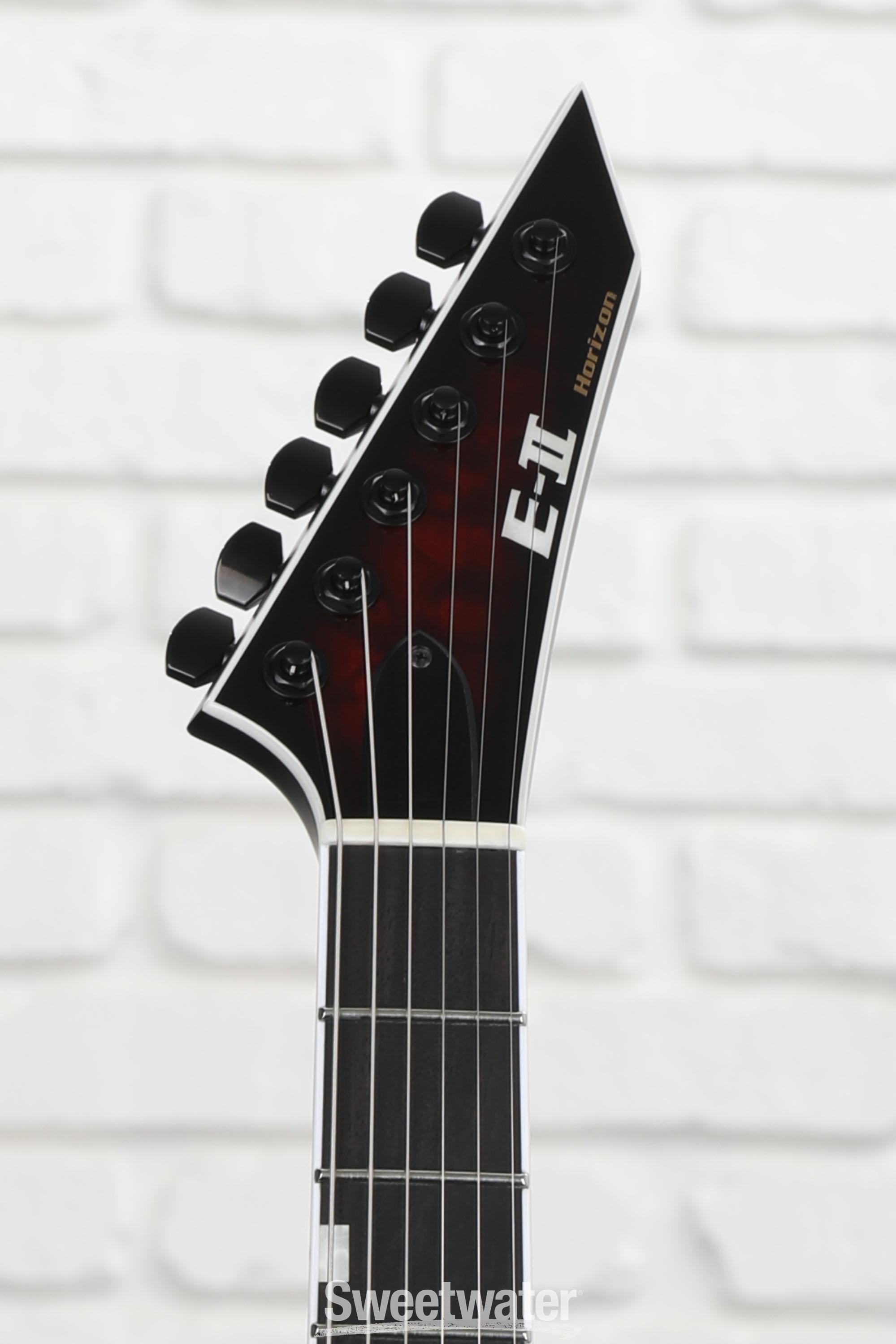 ESP E-II Horizon NT-II Electric Guitar - See-Thru-Black Cherry 