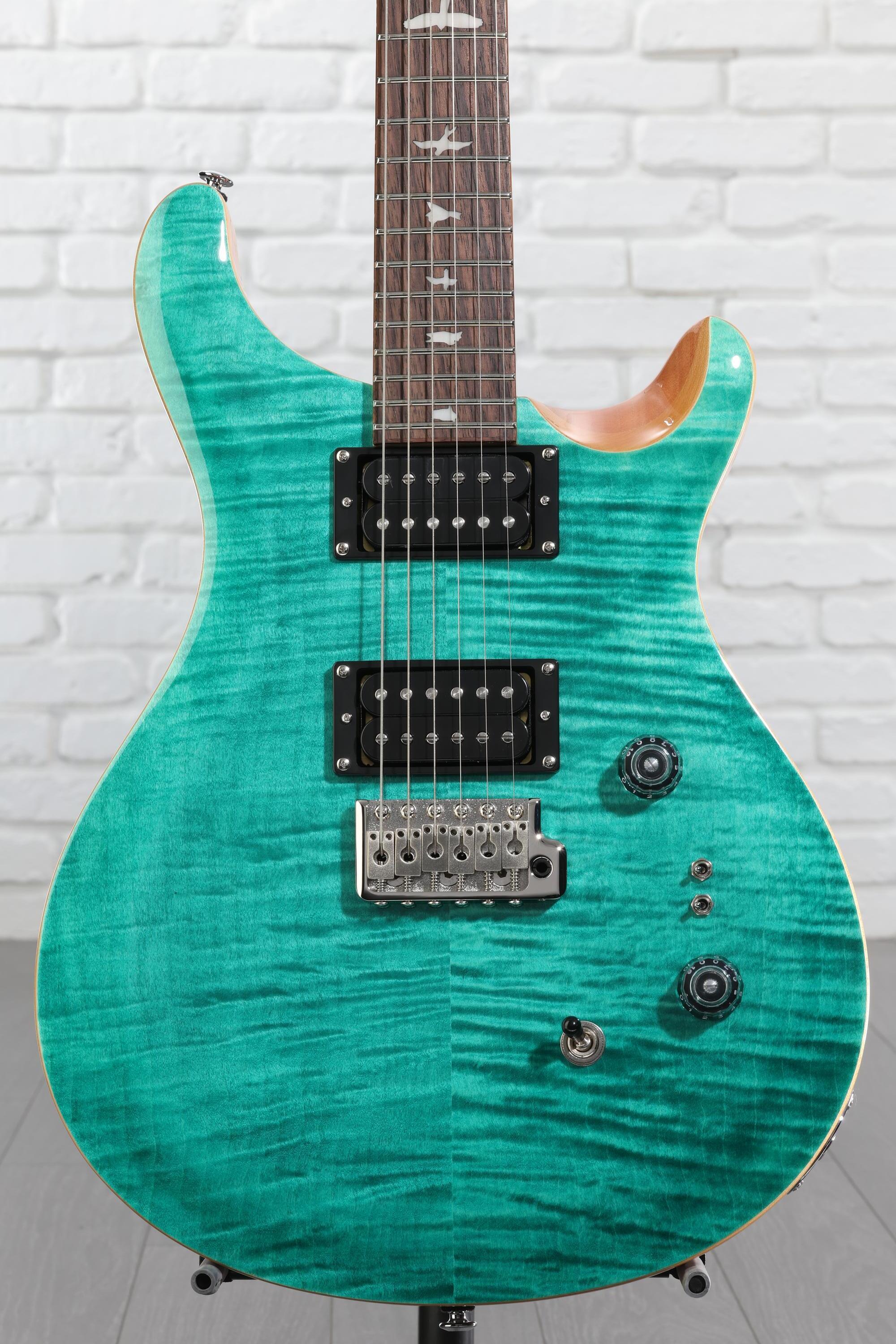 PRS SE custom 24-08 turquoise 純正ケース付き PRS SE Custom 24-08 Electric Guitar - Turquoise | Sweetwater