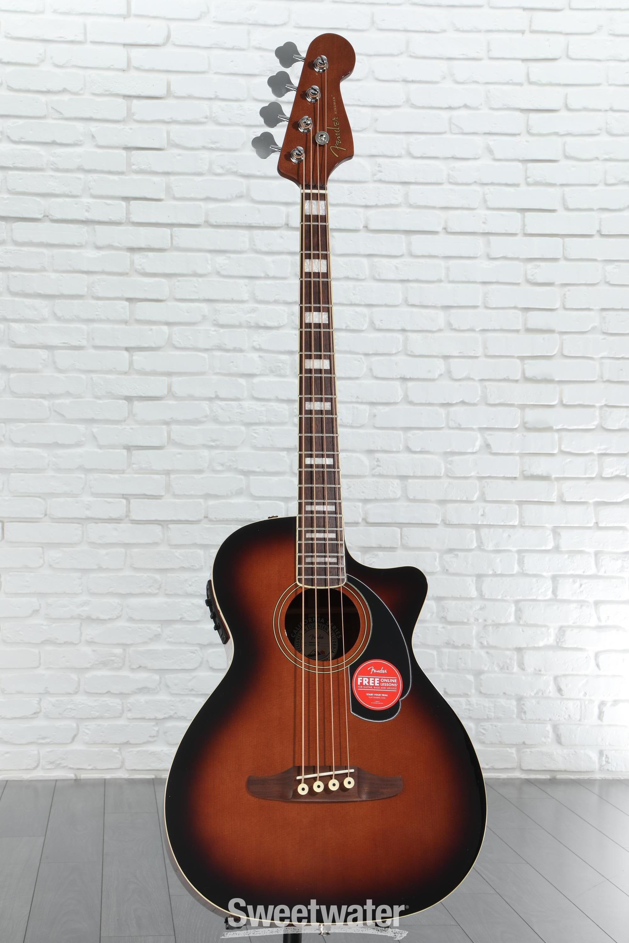 Fender Kingman Acoustic-electric Bass - Shaded Edge Burst