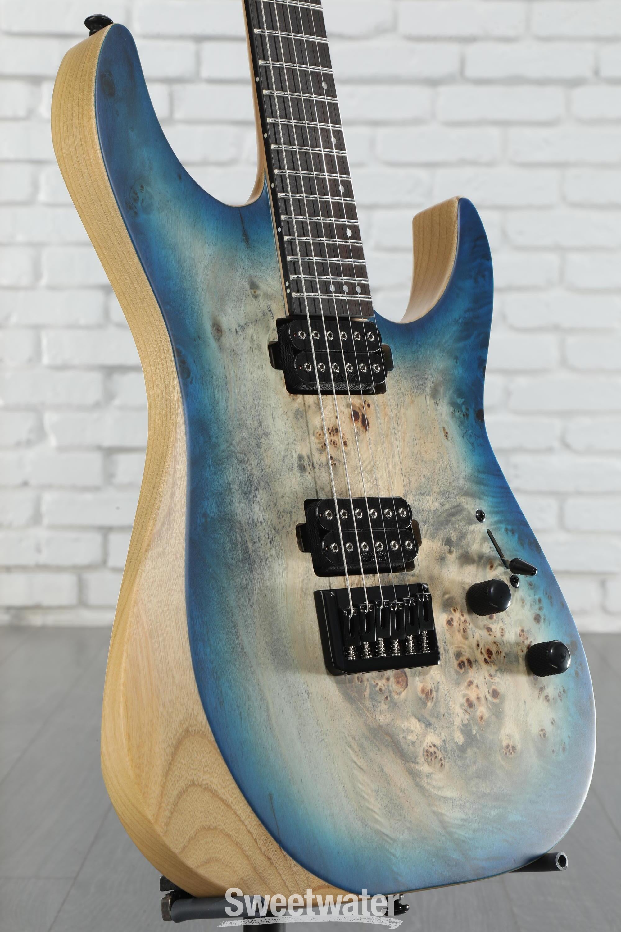 Schecter Reaper-6 Electric Guitar - Satin Sky Burst | Sweetwater