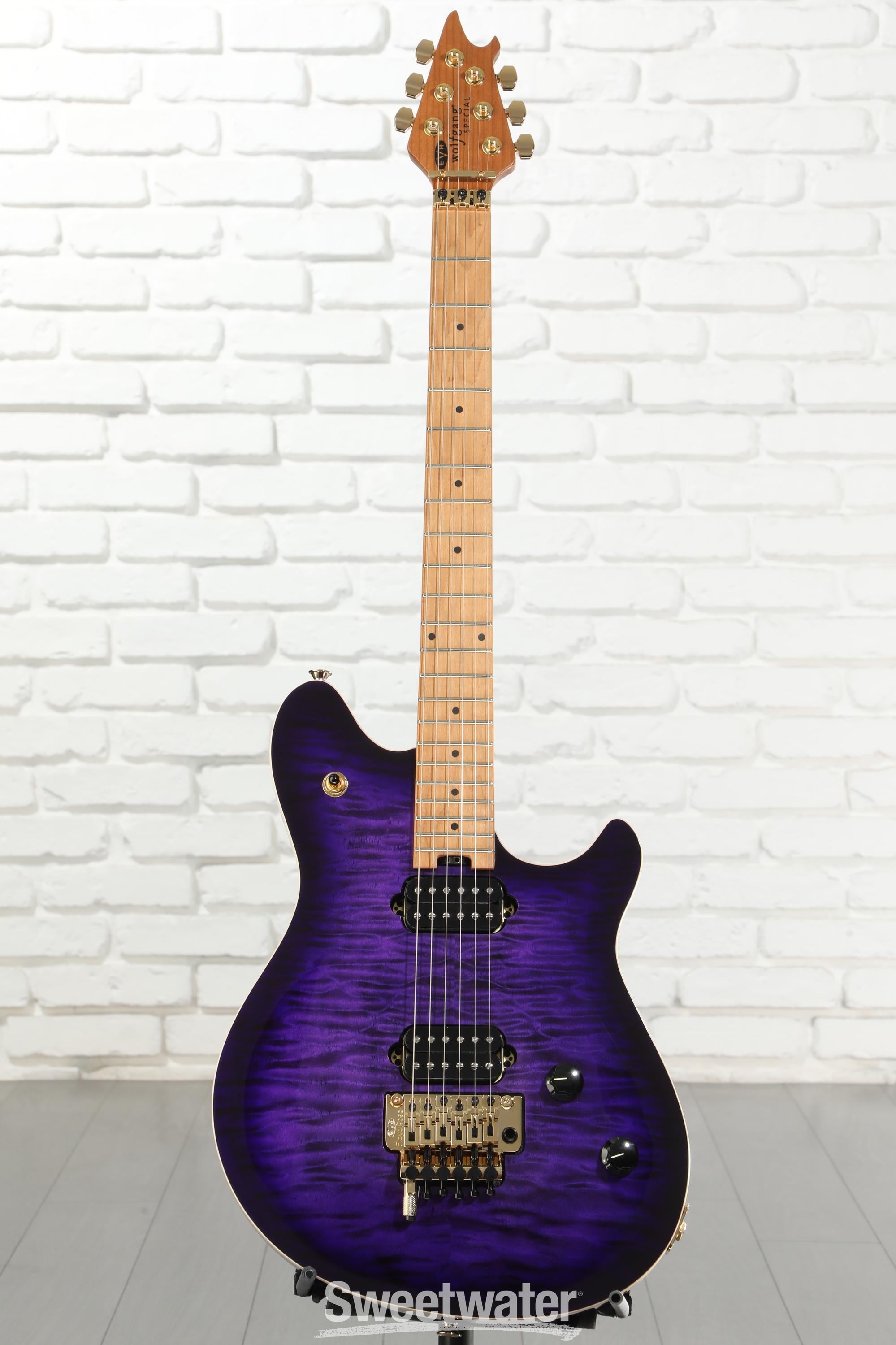 EVH Wolfgang Special QM Electric Guitar - Purple Burst | Sweetwater