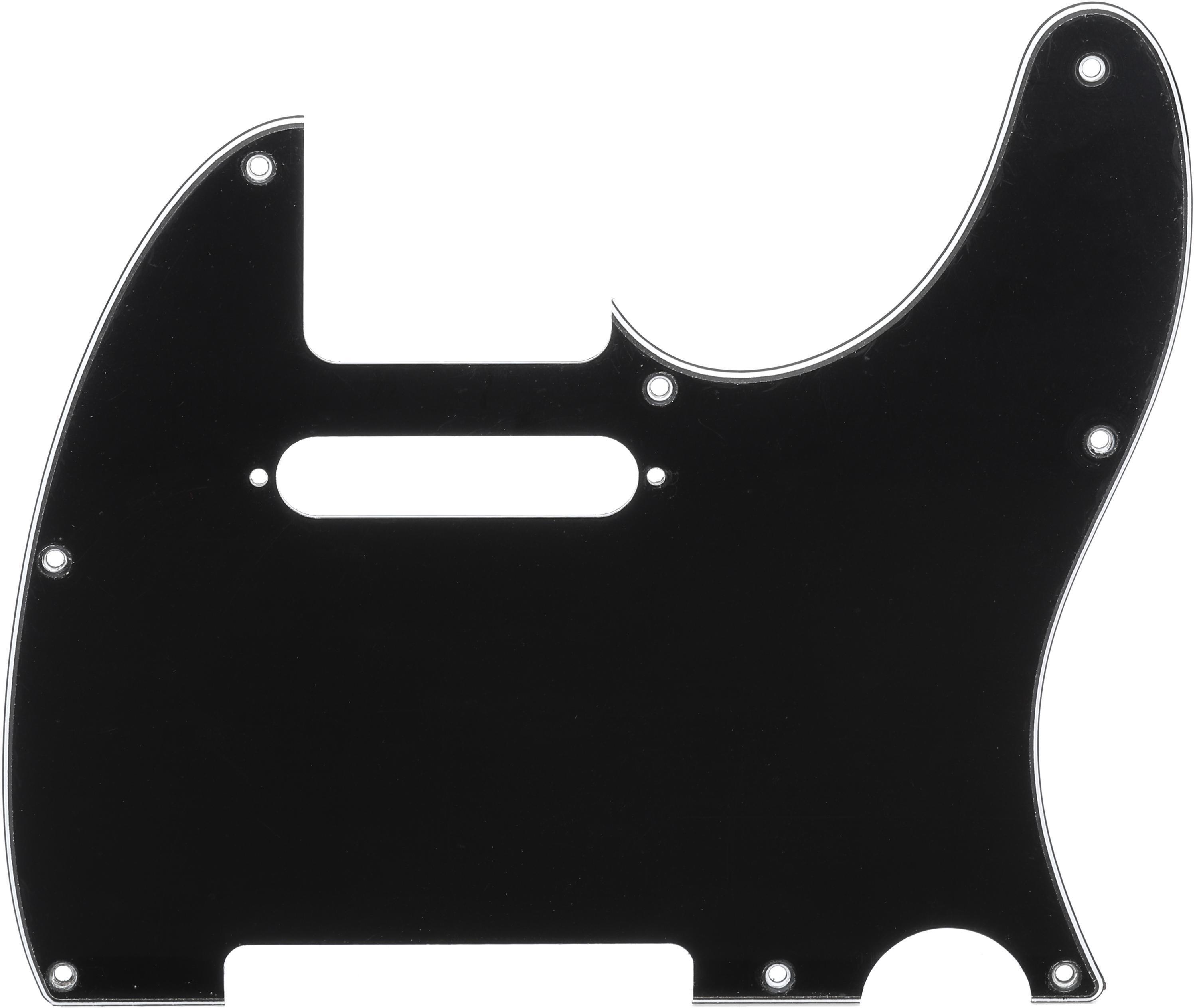 Photo of Fender 8-hole Modern Telecaster Pickguard - 3-ply Black