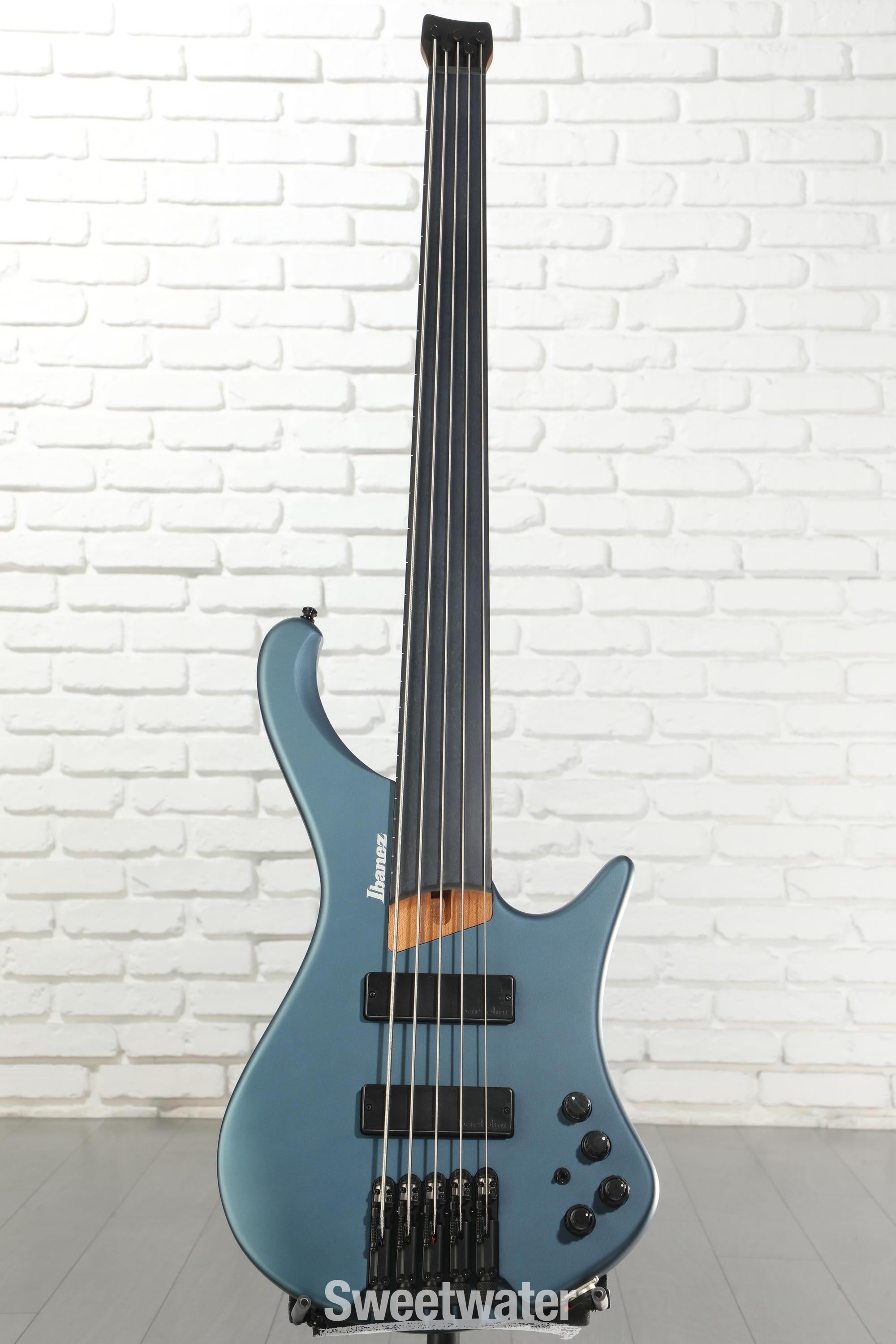 Ibanez Standard EHB1005F Fretless 5-string Bass Guitar - Arctic Ocean Matte
