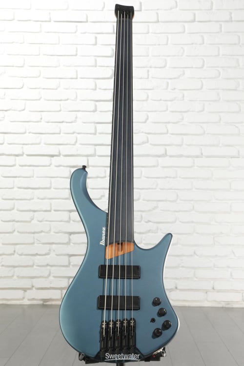 Ibanez Standard EHB1005F Fretless 5-string Bass Guitar - Arctic Ocean Matte