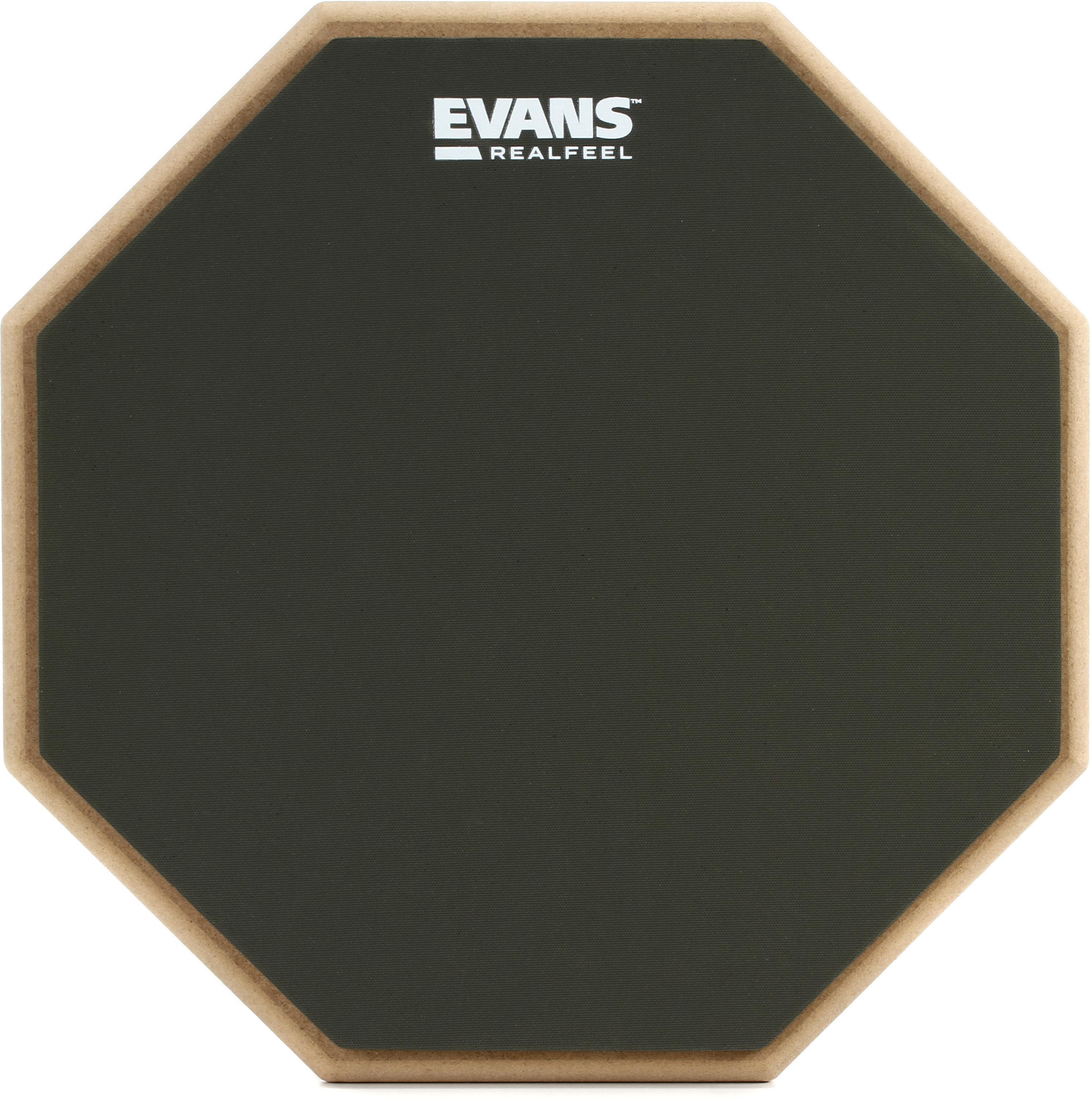 Evans RealFeel 2-sided Practice Drum Pad - 12 inch