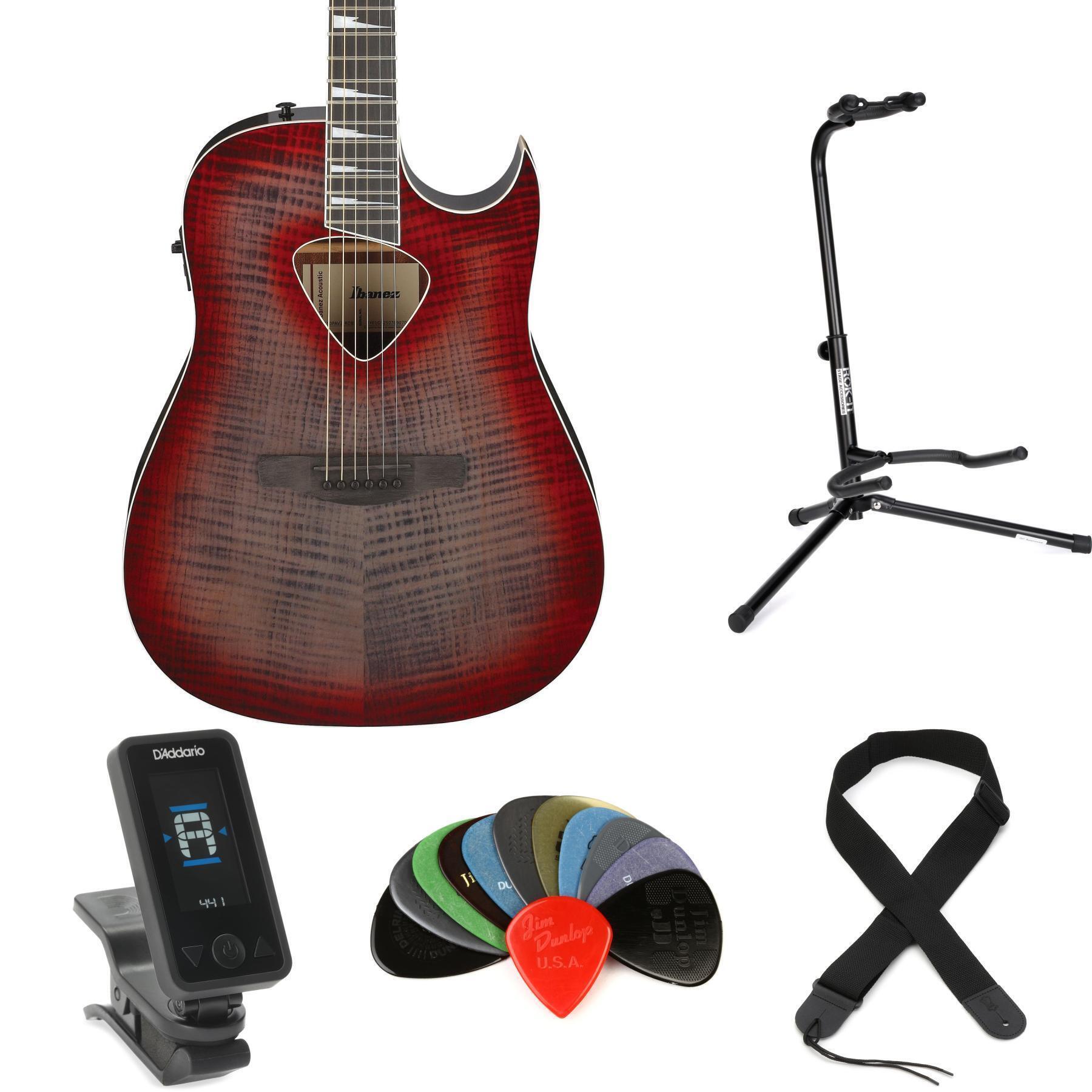 Ibanez Altstar ALT50FA Acoustic-electric Guitar Essentials Bundle