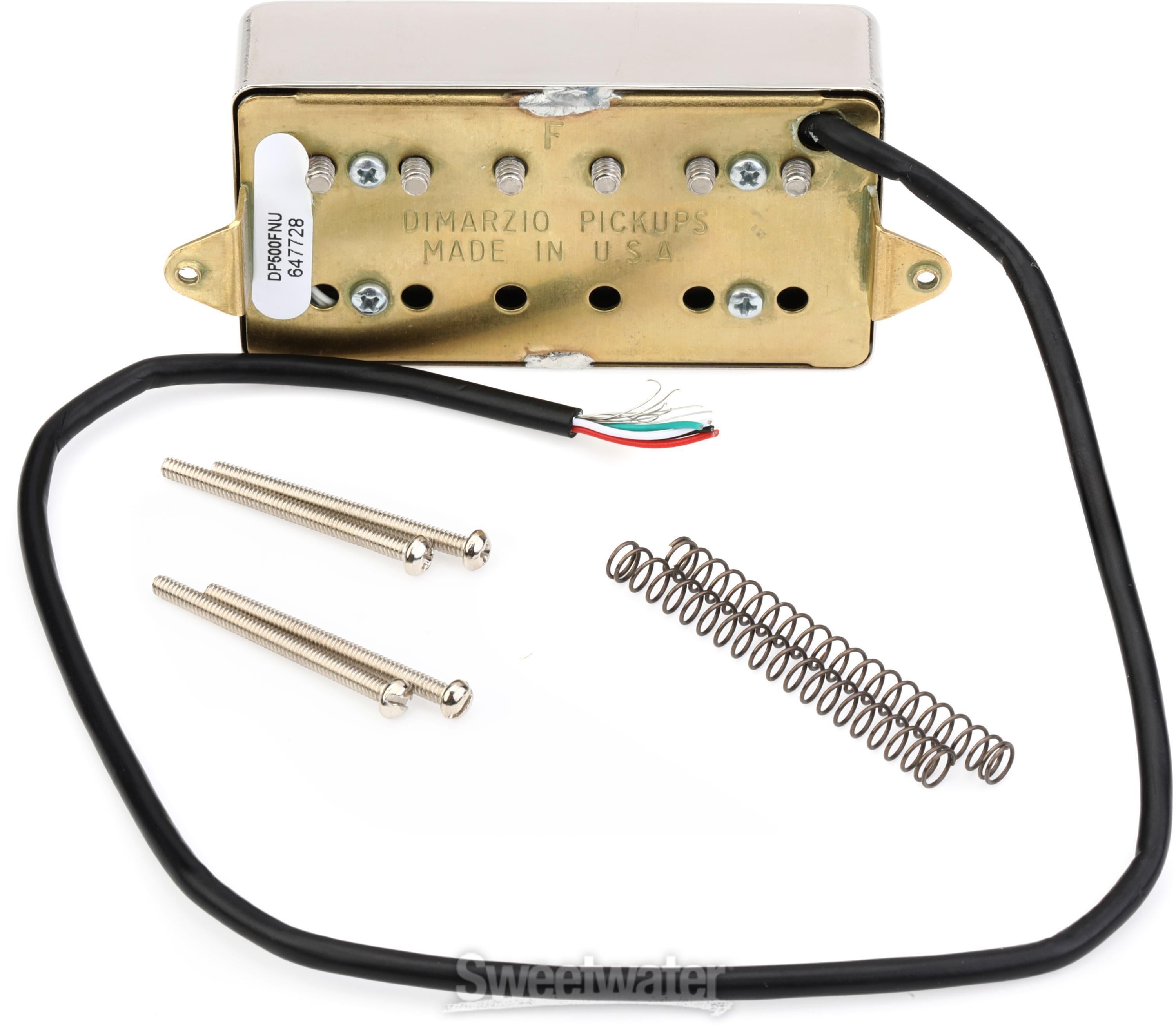 DiMarzio Super PAF Ceramic Humbucker Pickup - Nickel, F-spaced