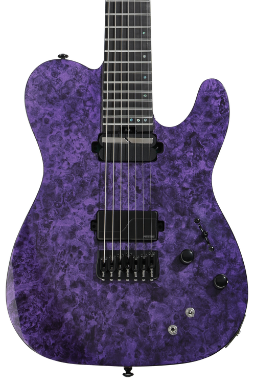 Schecter PT 7 SLS Elite 7-string Baritone Electric Guitar - Purple