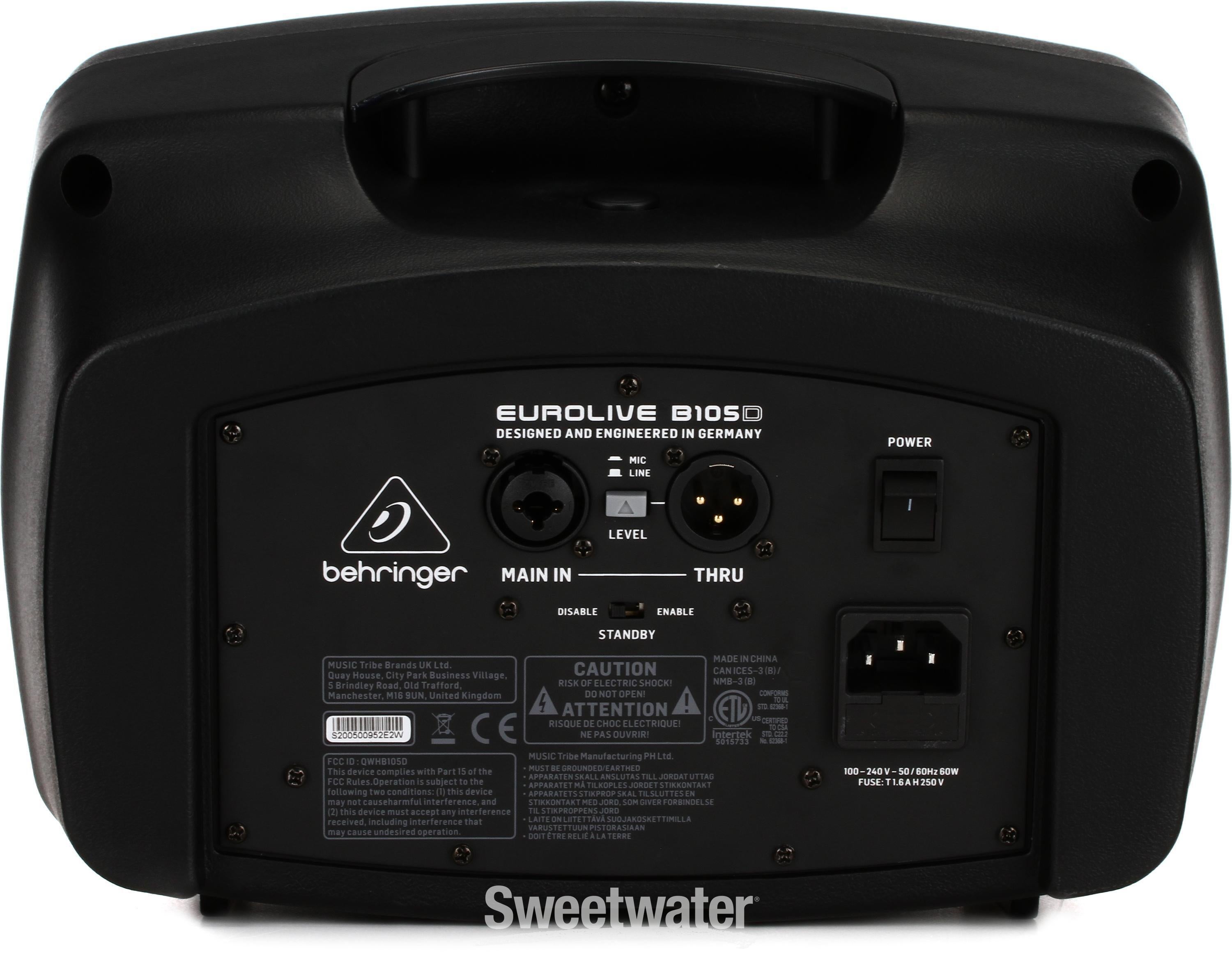 Behringer B105D 50W 5 inch Powered Monitor Speaker | Sweetwater