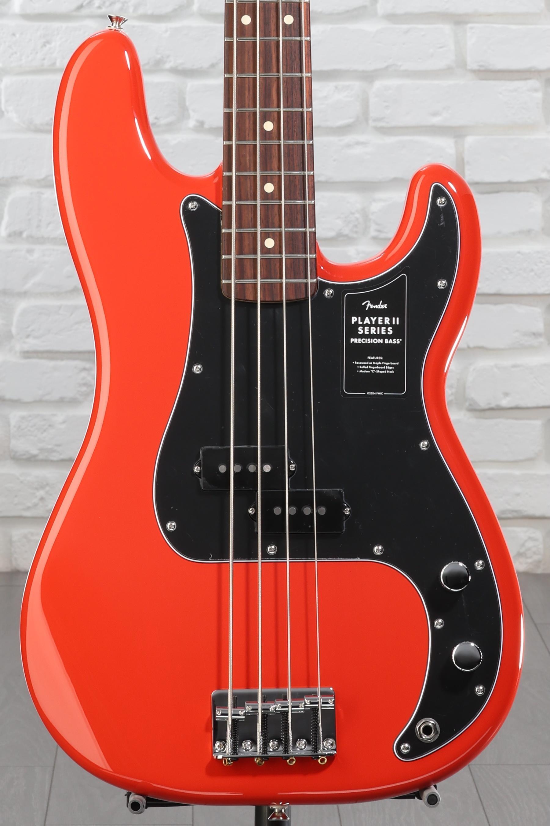 Fender Player II Precision Bass - Coral Red with Rosewood