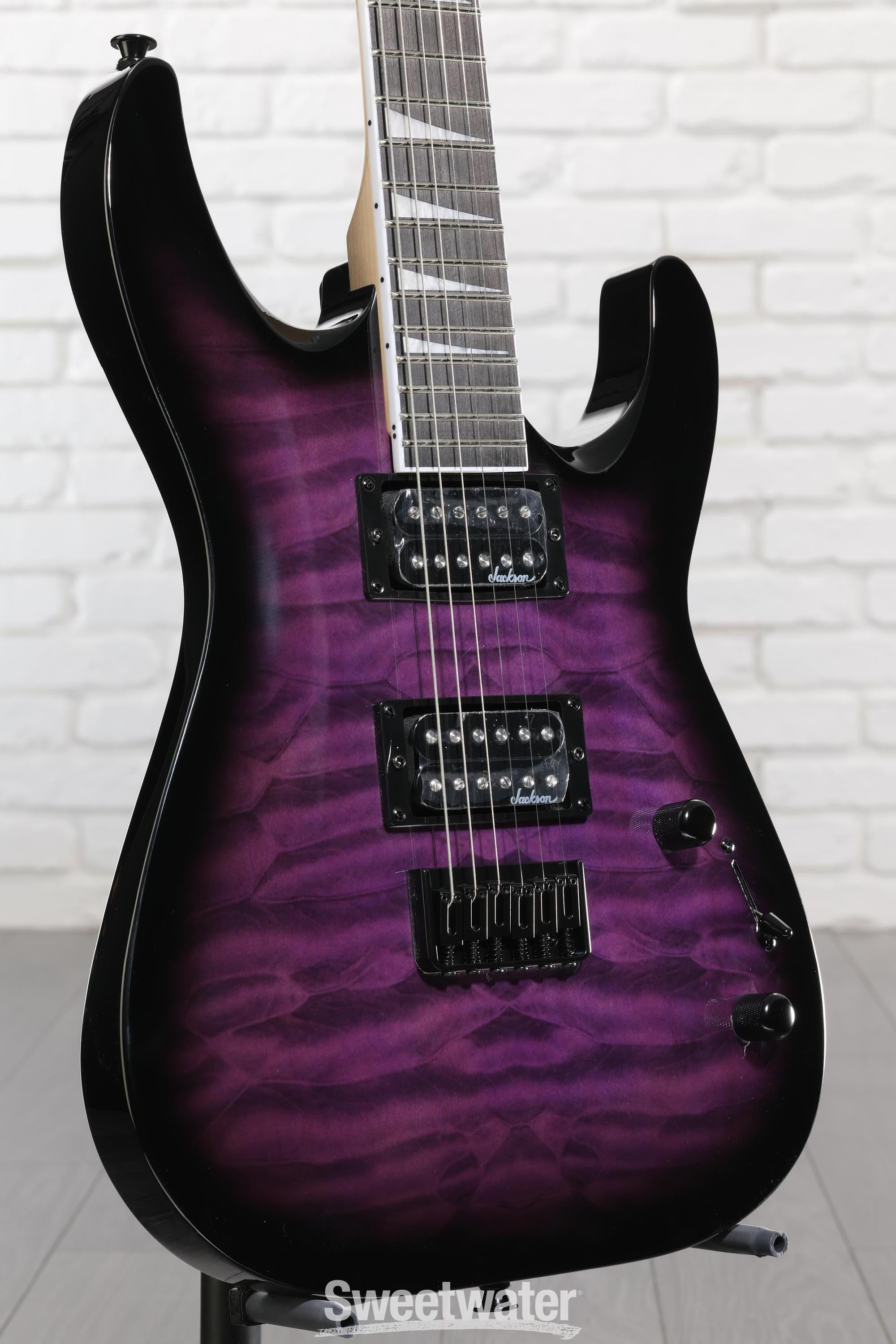 Photo of Jackson JS Series Dinky Arch Top JS32Q DKA HT Electric Guitar - Transparent Purple Burst