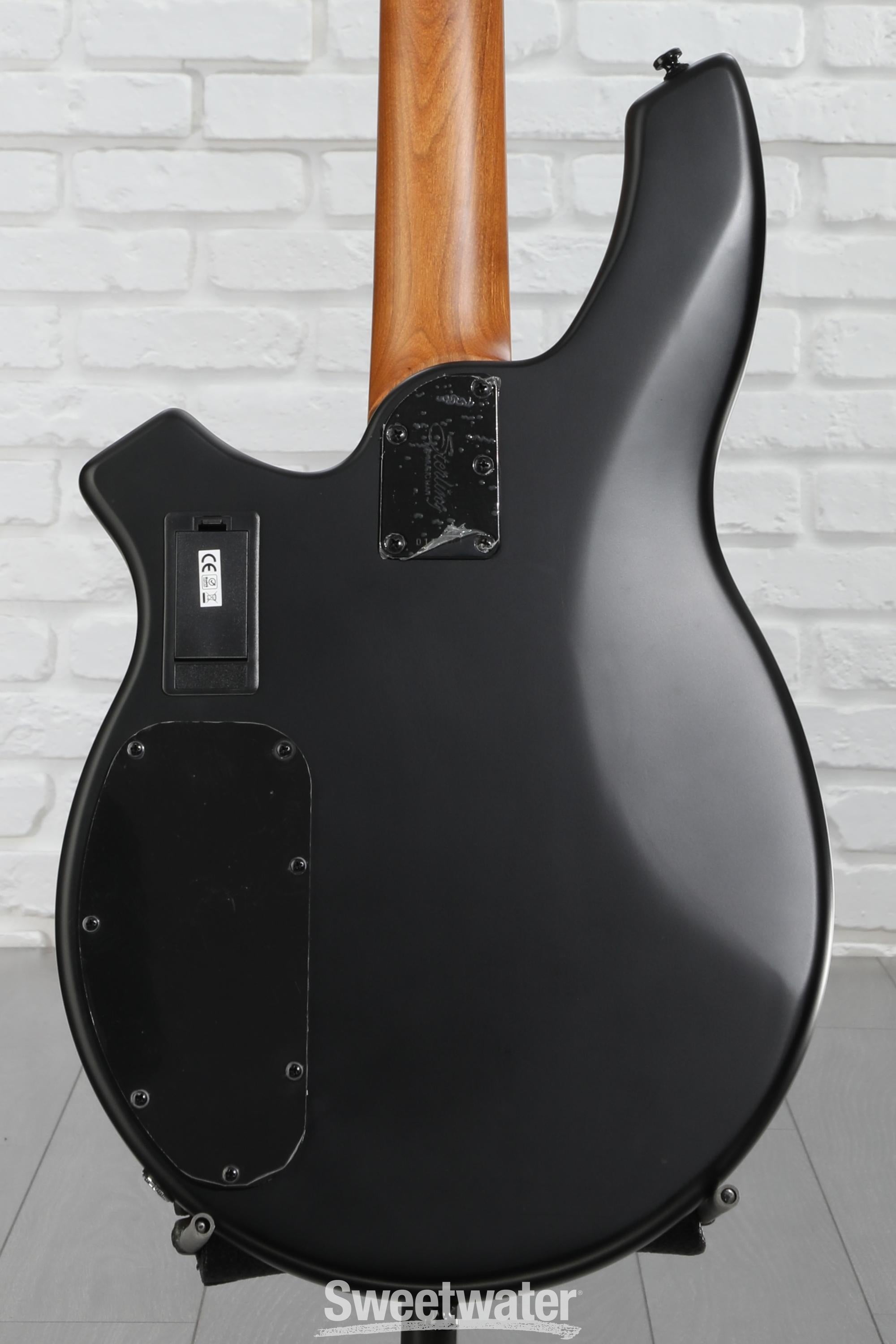 Sterling By Music Man Bongo Electric Bass Guitar - Satin Black