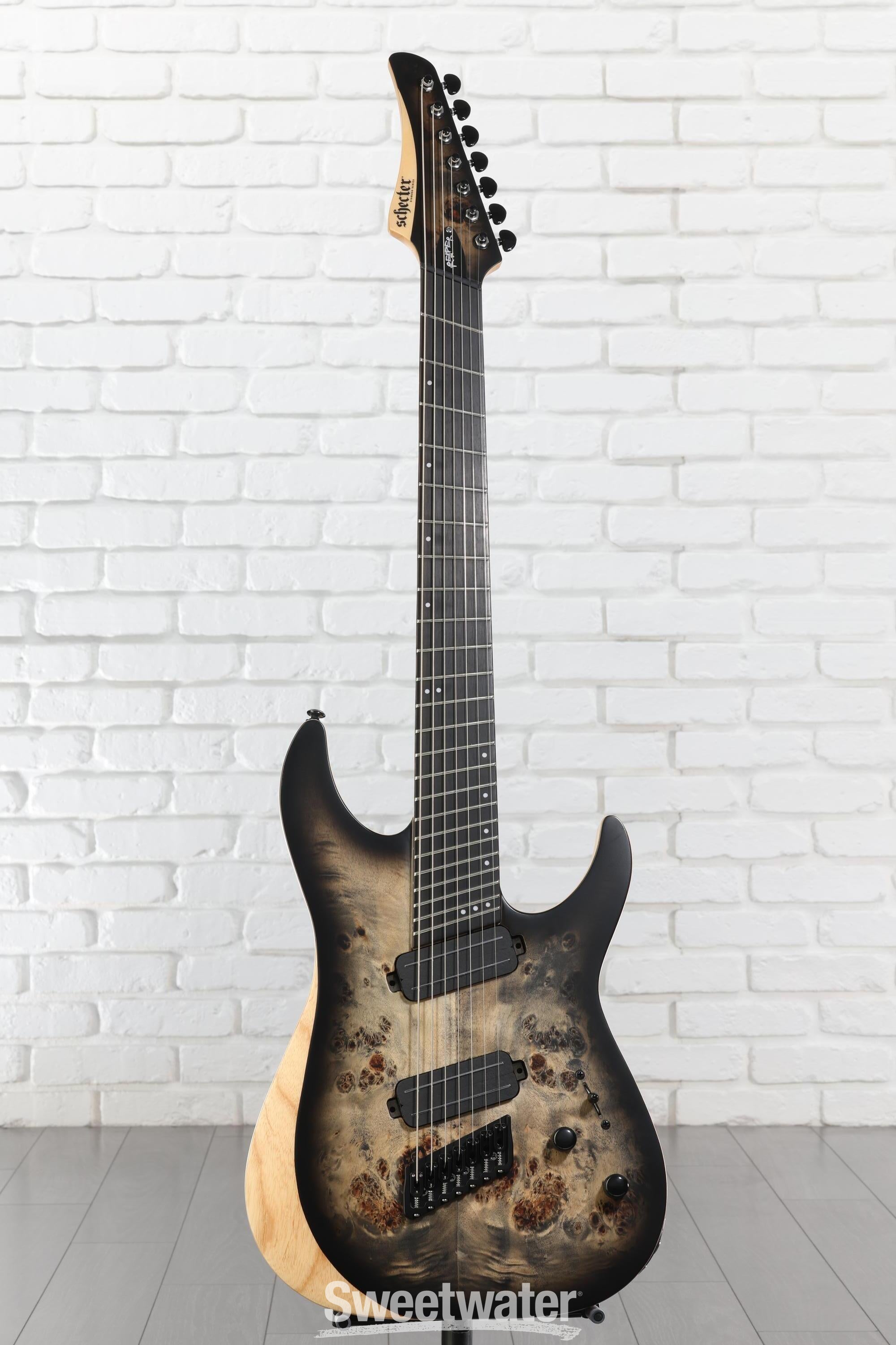 SCHECTER　Reaper-7 Multiscale 4/30まで値下げ中 Schecter Reaper-7 Multiscale - Satin Charcoal Burst | Sweetwater