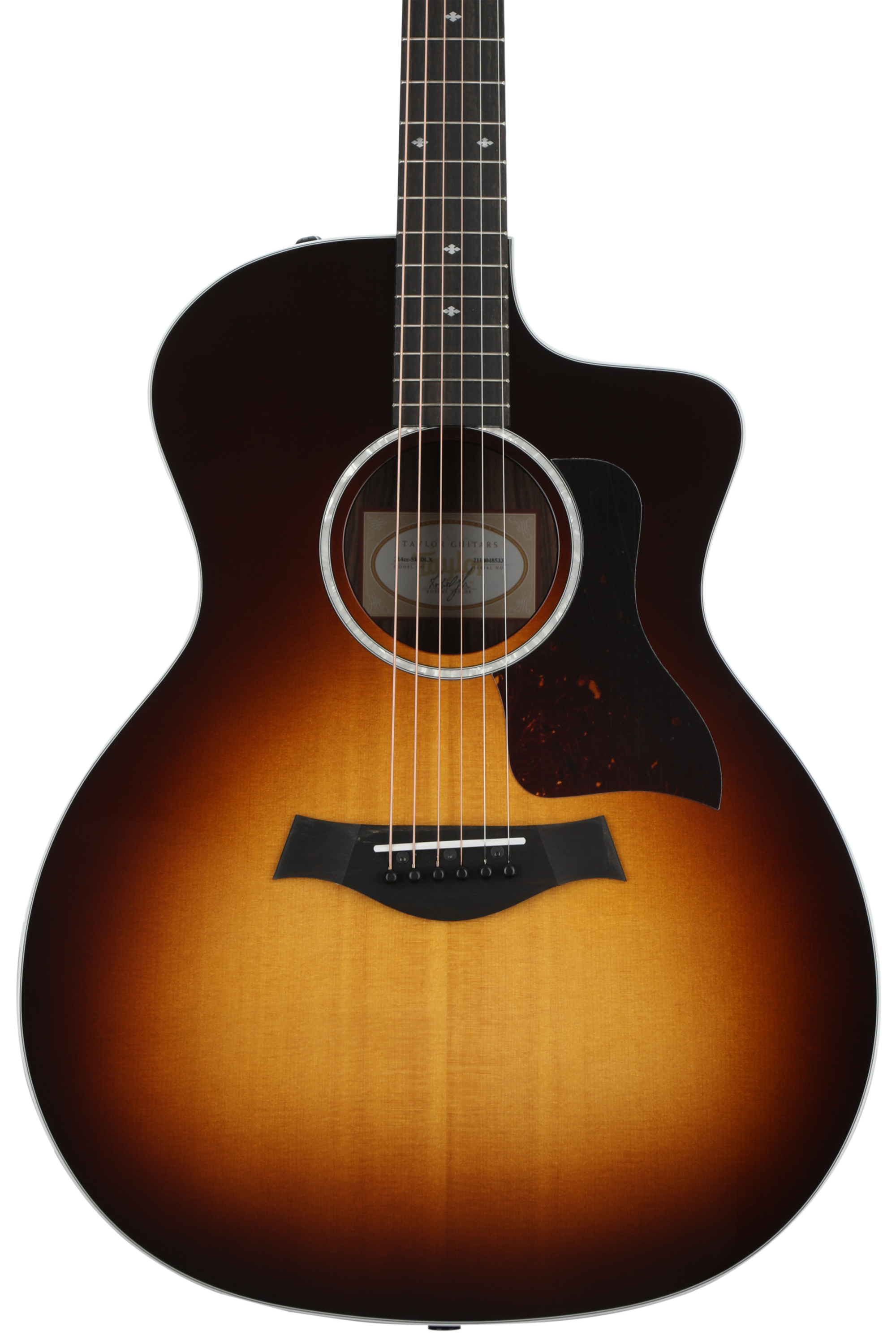 Taylor 214ce Deluxe Acoustic-Electric Guitar - Sunburst with Rosewood Back & Sides
