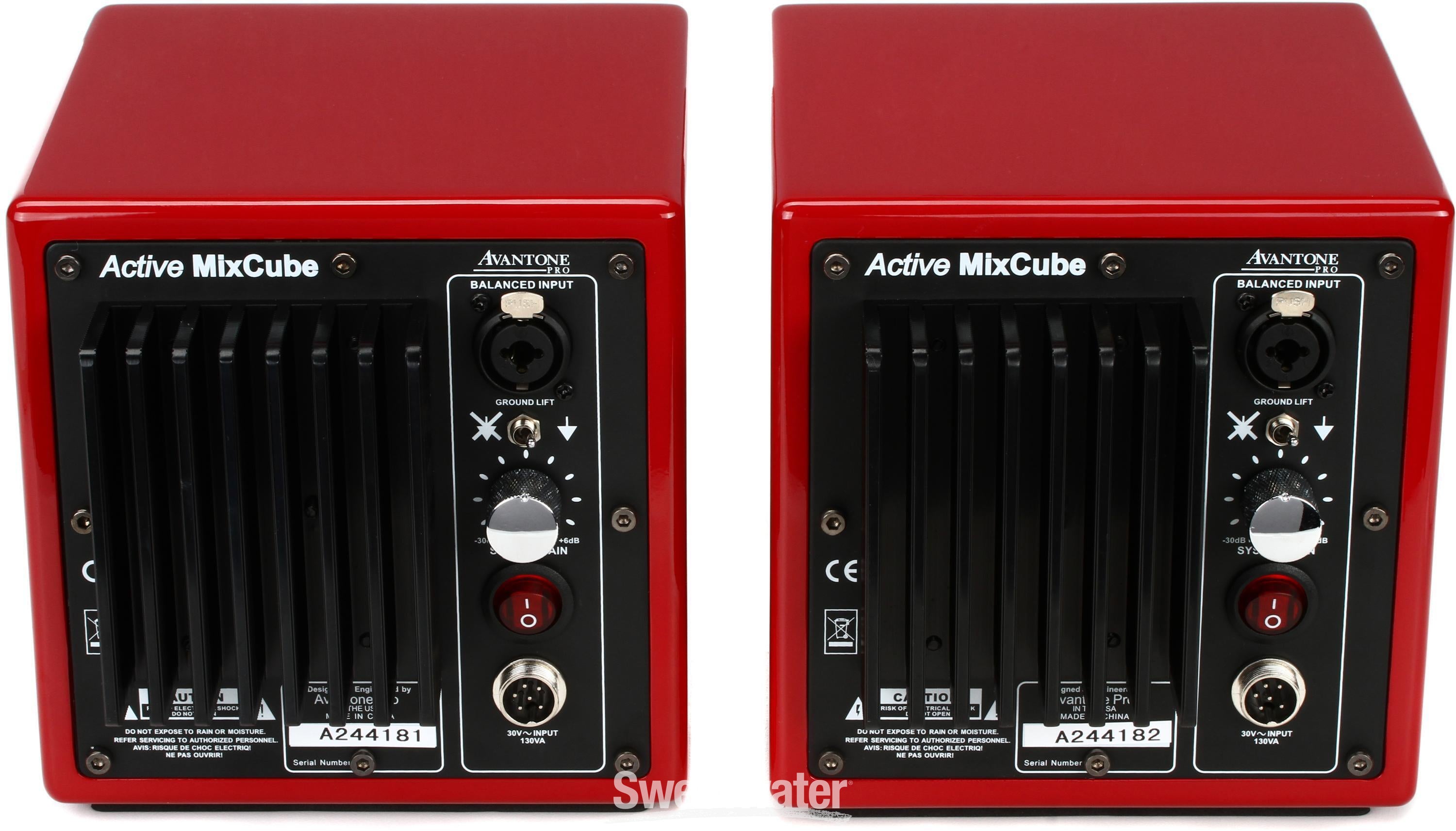 Avantone Pro Active MixCubes 5.25 inch Powered Studio Monitor Pair - 10th  Anniversary Red