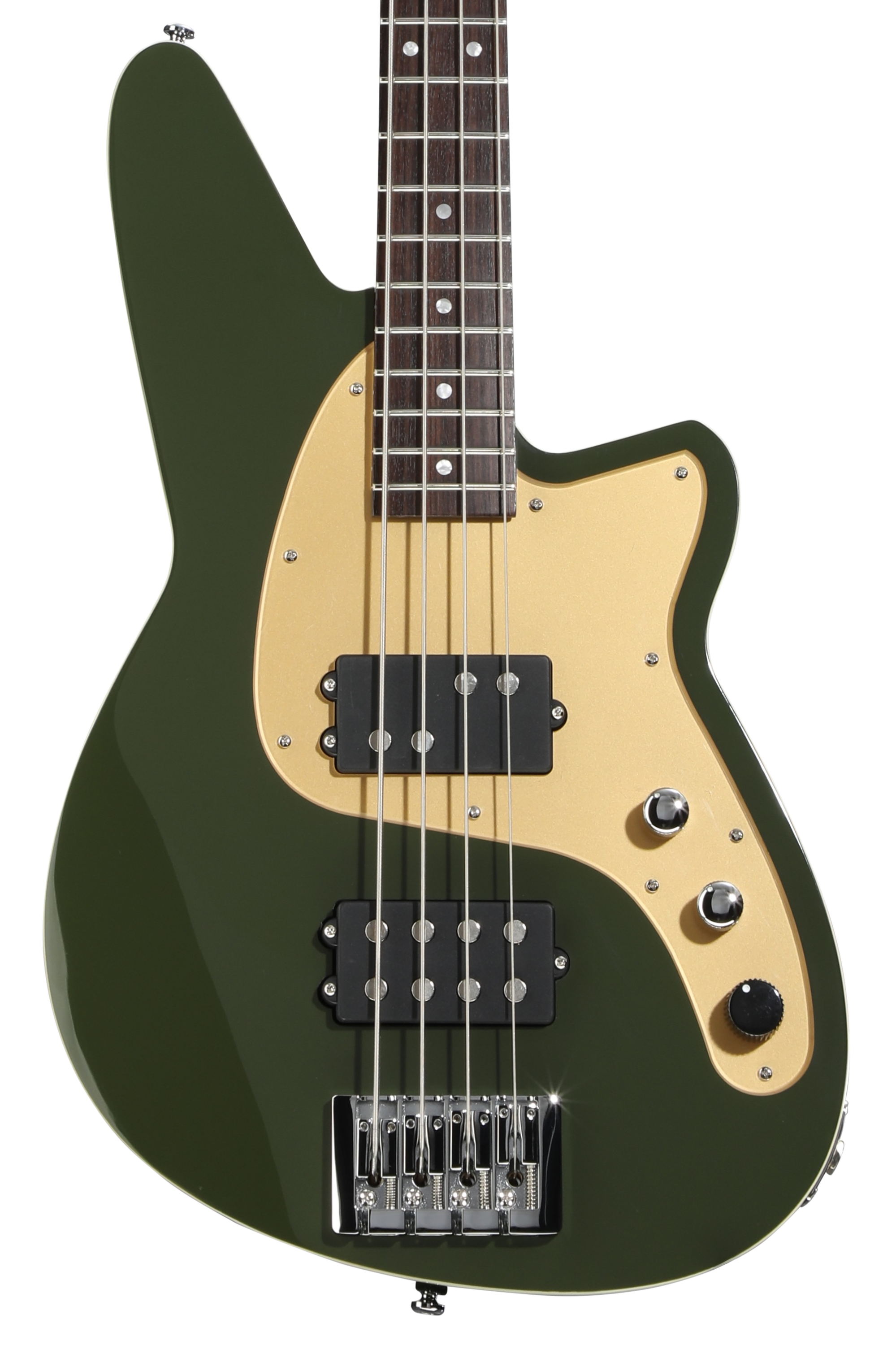Reverend Mercalli 4 Electric Bass Guitar - Army Green | Sweetwater