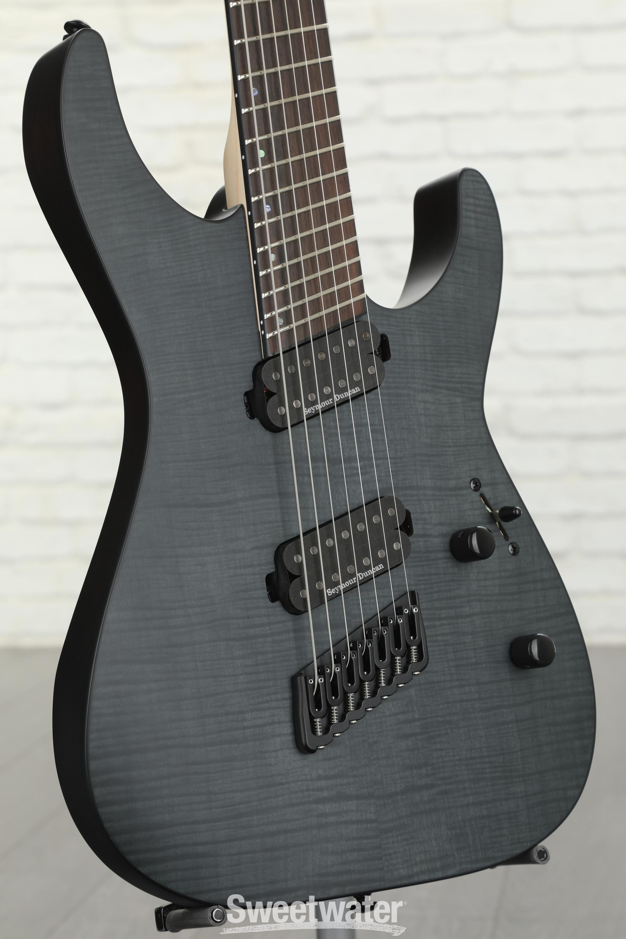 ESP LTD M-1007 Multi-Scale - See Thru Black Satin | Sweetwater