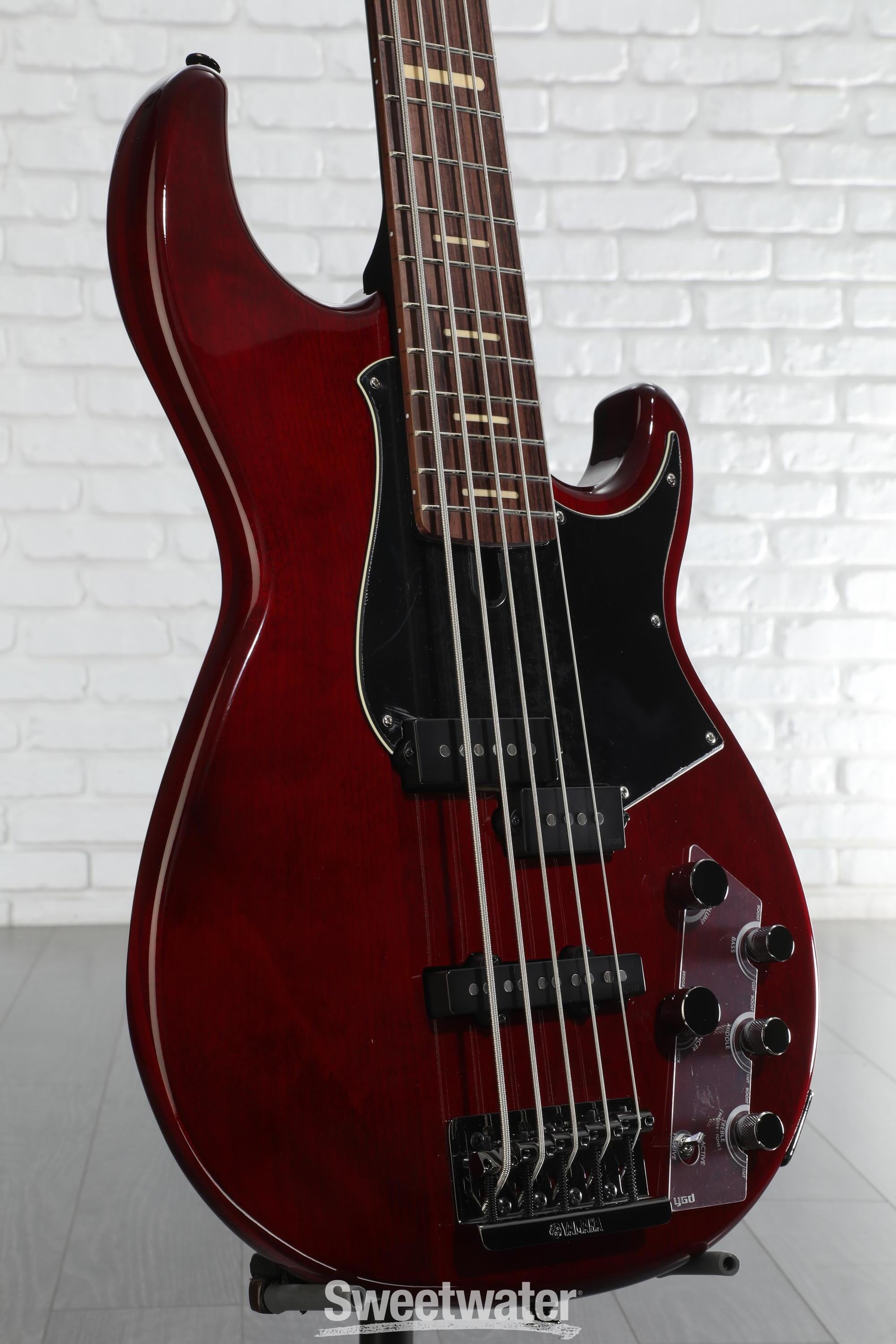 Yamaha BB735A 5-string Bass Guitar - Fired Red | Sweetwater