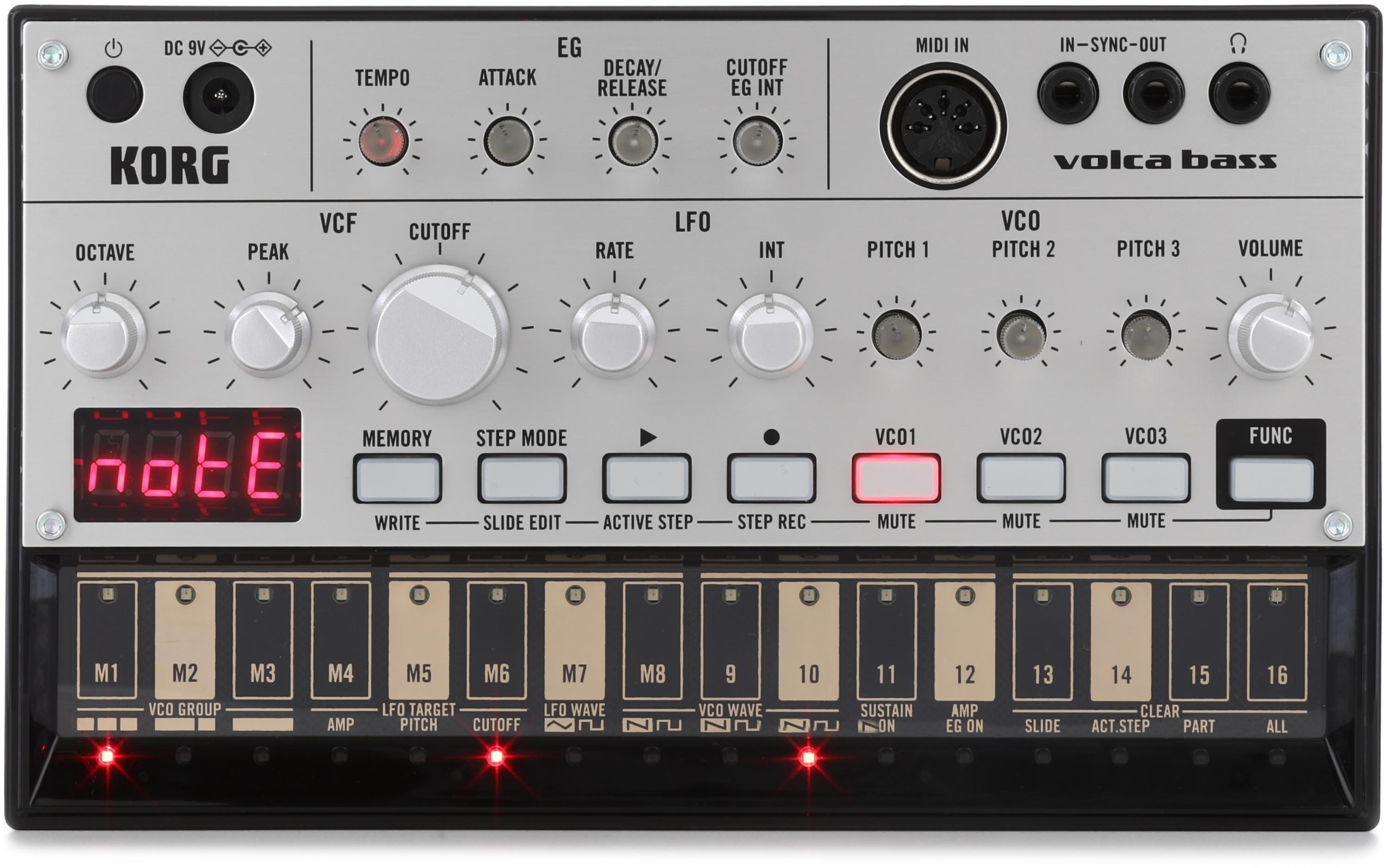 KORG volca bass (美品) Korg Volca Bass Analog Bass Synth Module and Sequencer | Sweetwater