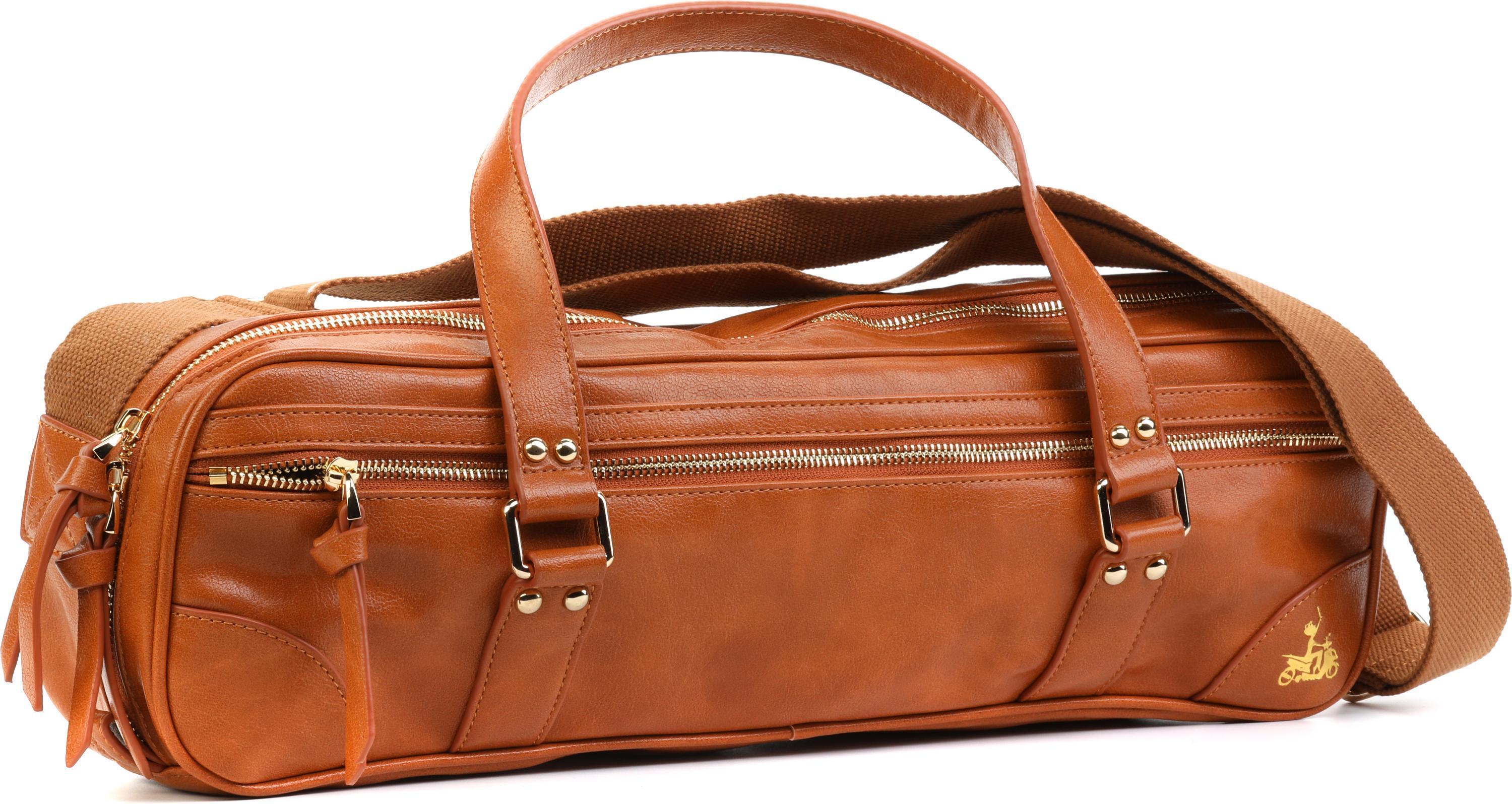 Duffel Bag in Rich, Brown Cedar Leather, Duffel Bags