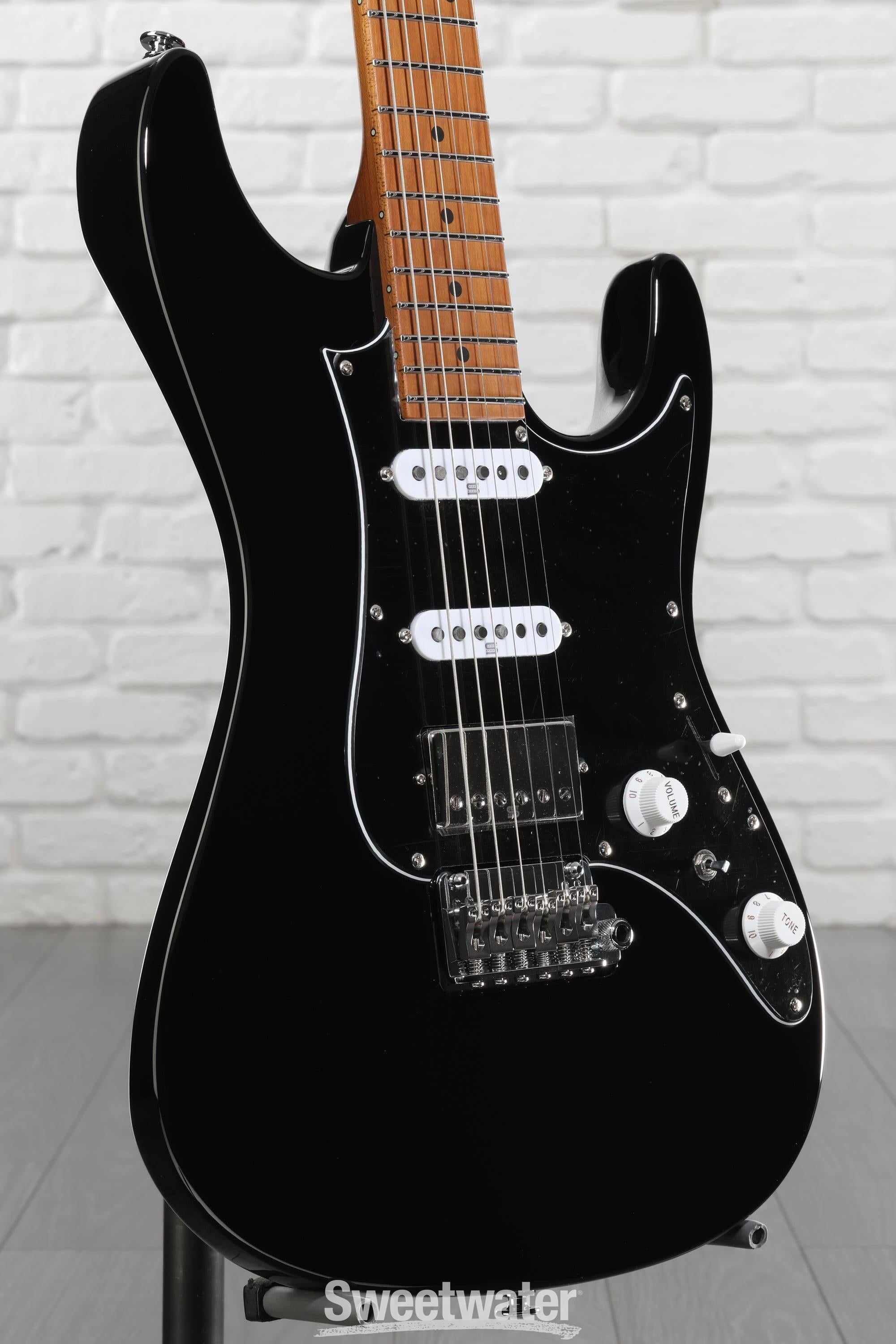 Ibanez Prestige AZ2204B Electric Guitar - Black | Sweetwater Ibanez Prestige AZ2204B Electric Guitar - Black | Sweetwater