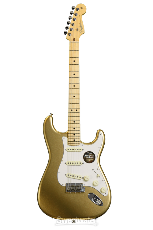 Fender Limited Edition American Standard Stratocaster - Mystic Aztec Gold,  Maple | Sweetwater