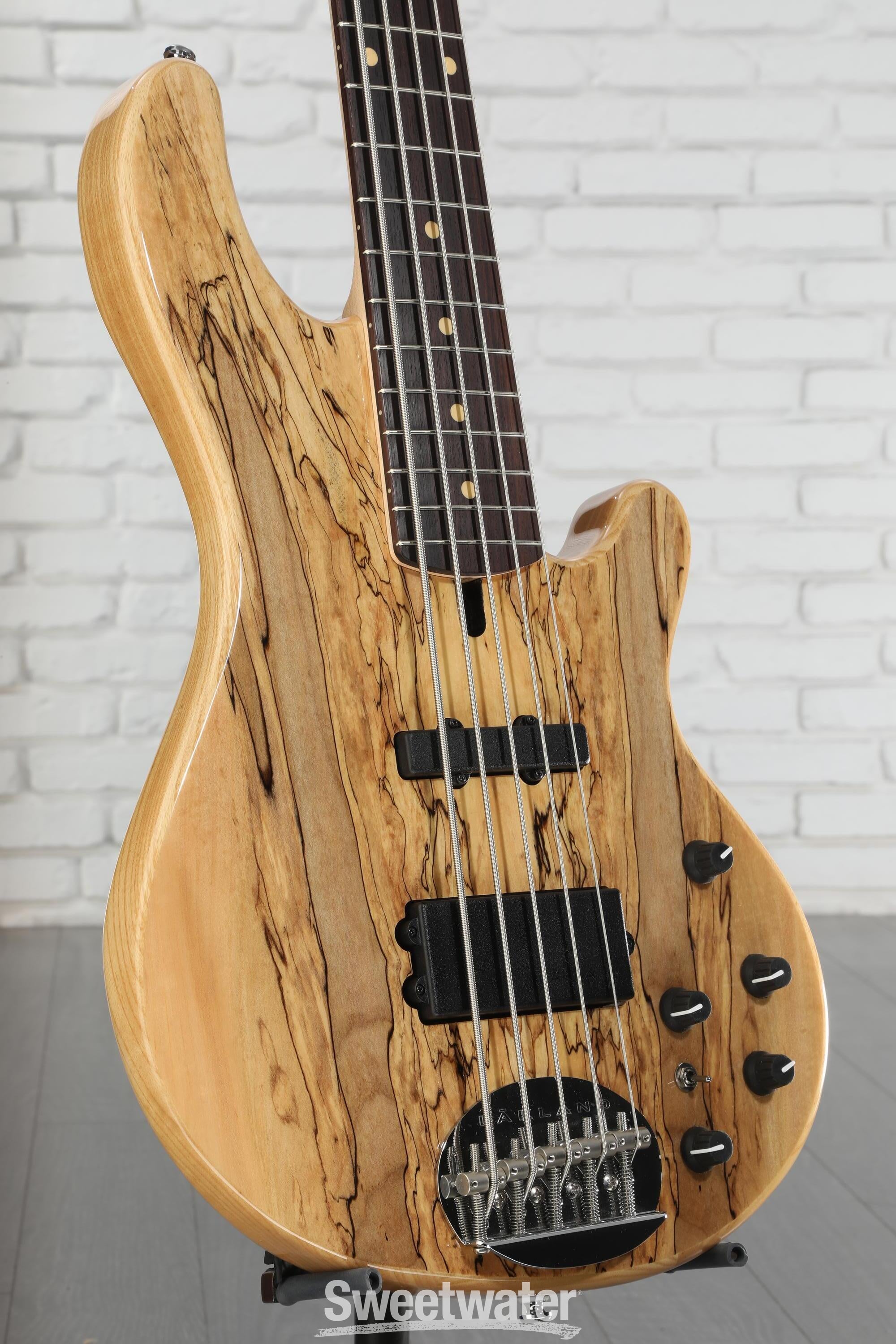 ベース Lakland Skyline Japan Series 5-String Lakland Skyline 55-02 Deluxe 5-string Bass Guitar - Spalted