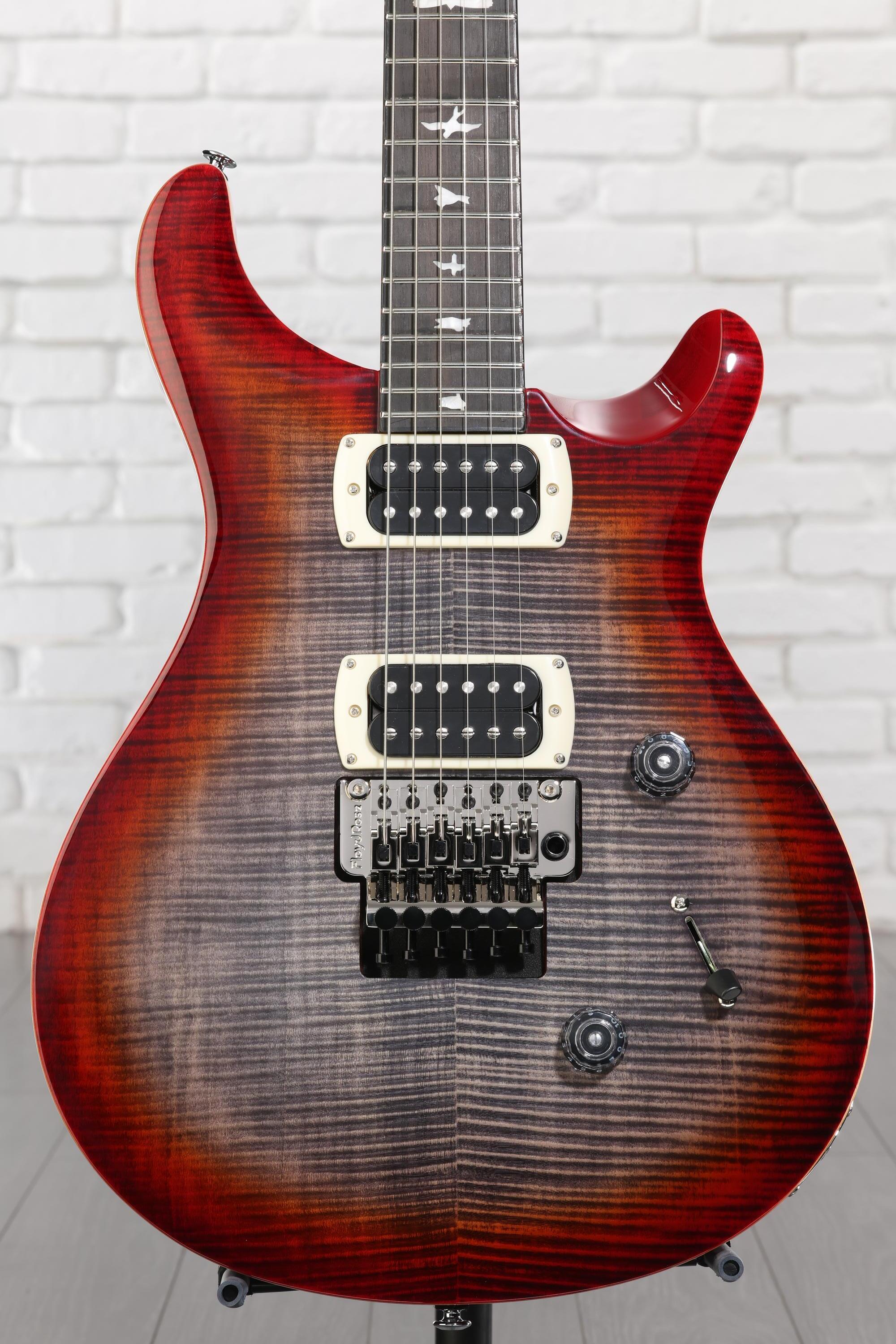 PRS SE Custom 24 Floyd Electric Guitar - Charcoal Cherry Burst
