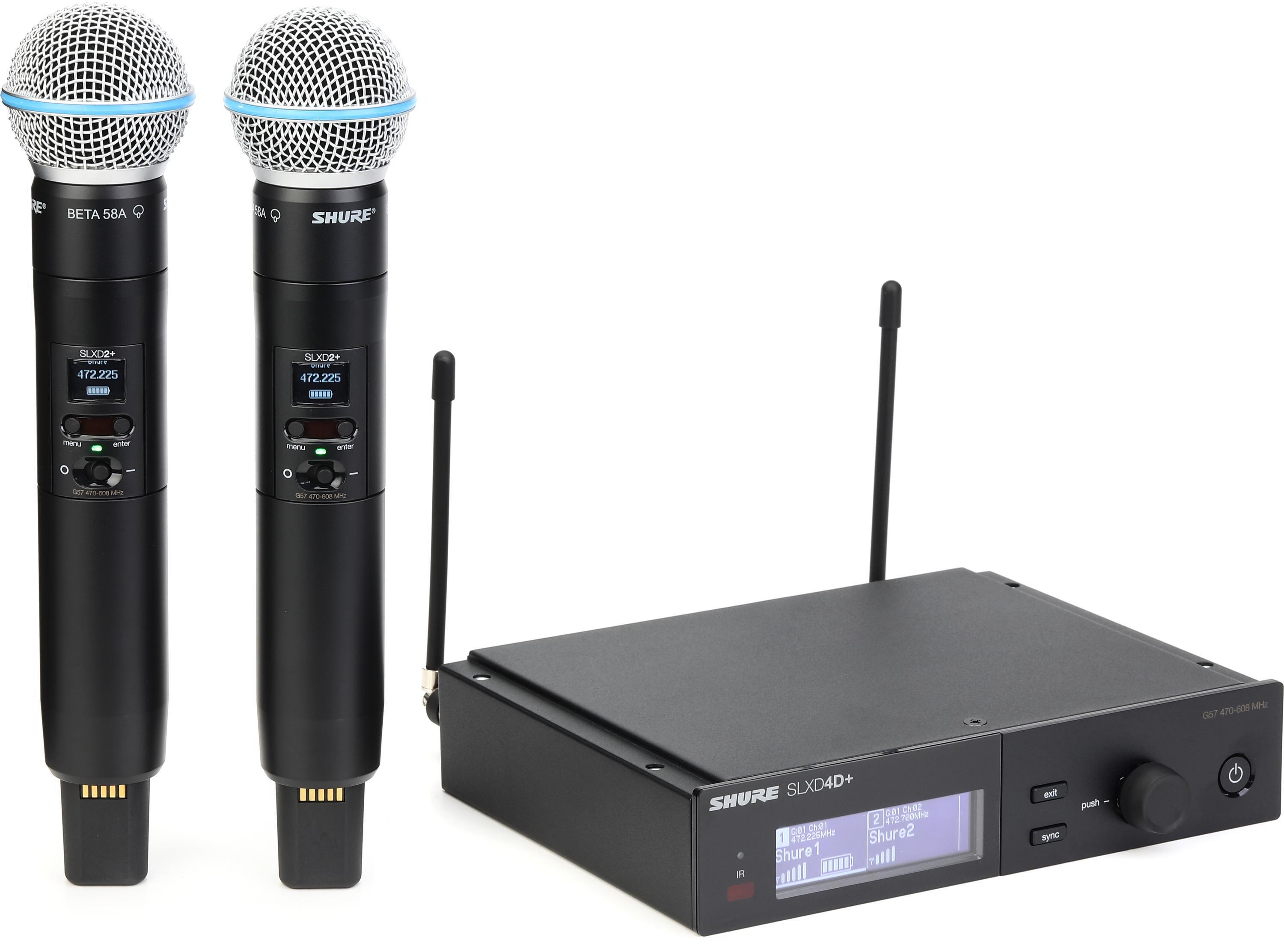 Shure SLXD24D+/SM58 Digital Wireless Handheld System - G57 Band
