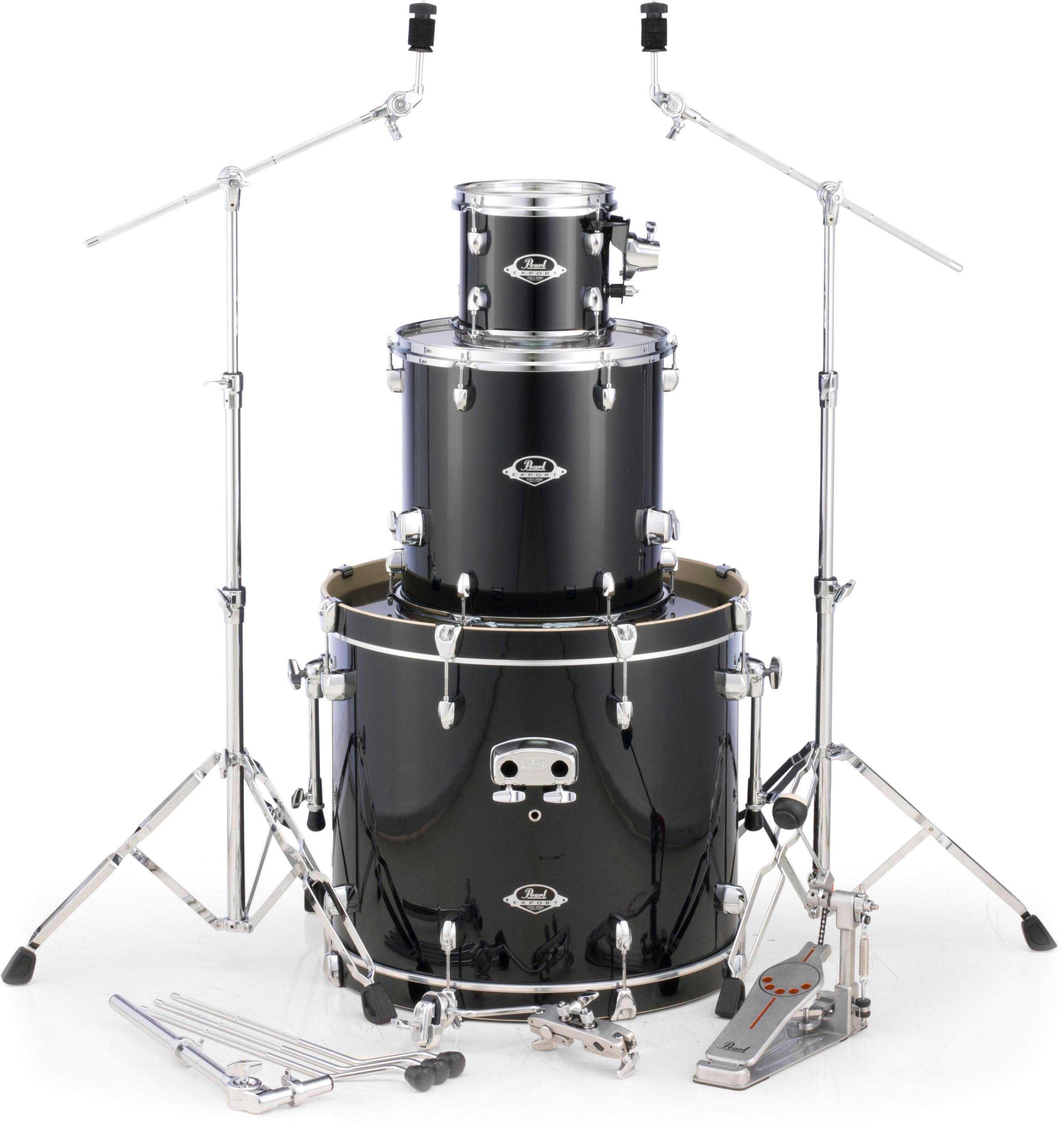 Pearl Export 3-piece Add-on Pack with Hardware - Jet Black