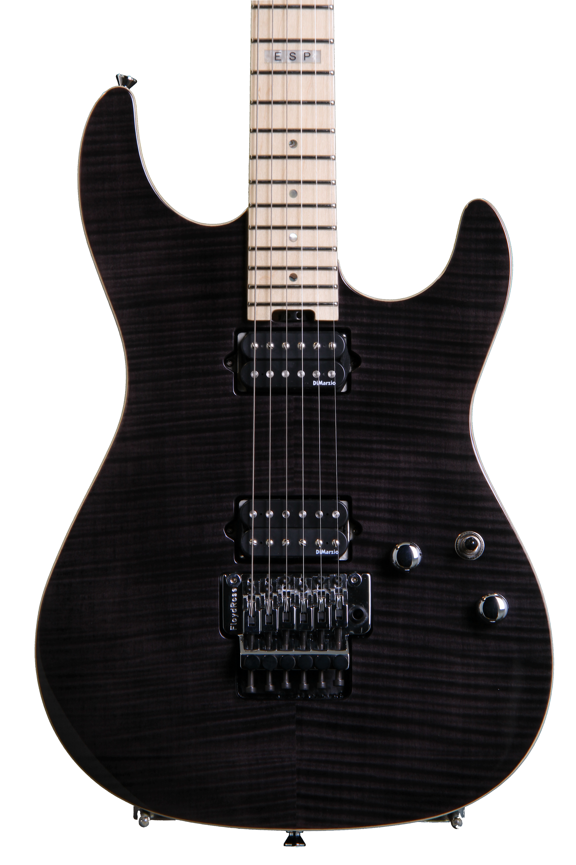 ESP E-II ST-2 - See Thru Black, Flamed Maple | Sweetwater