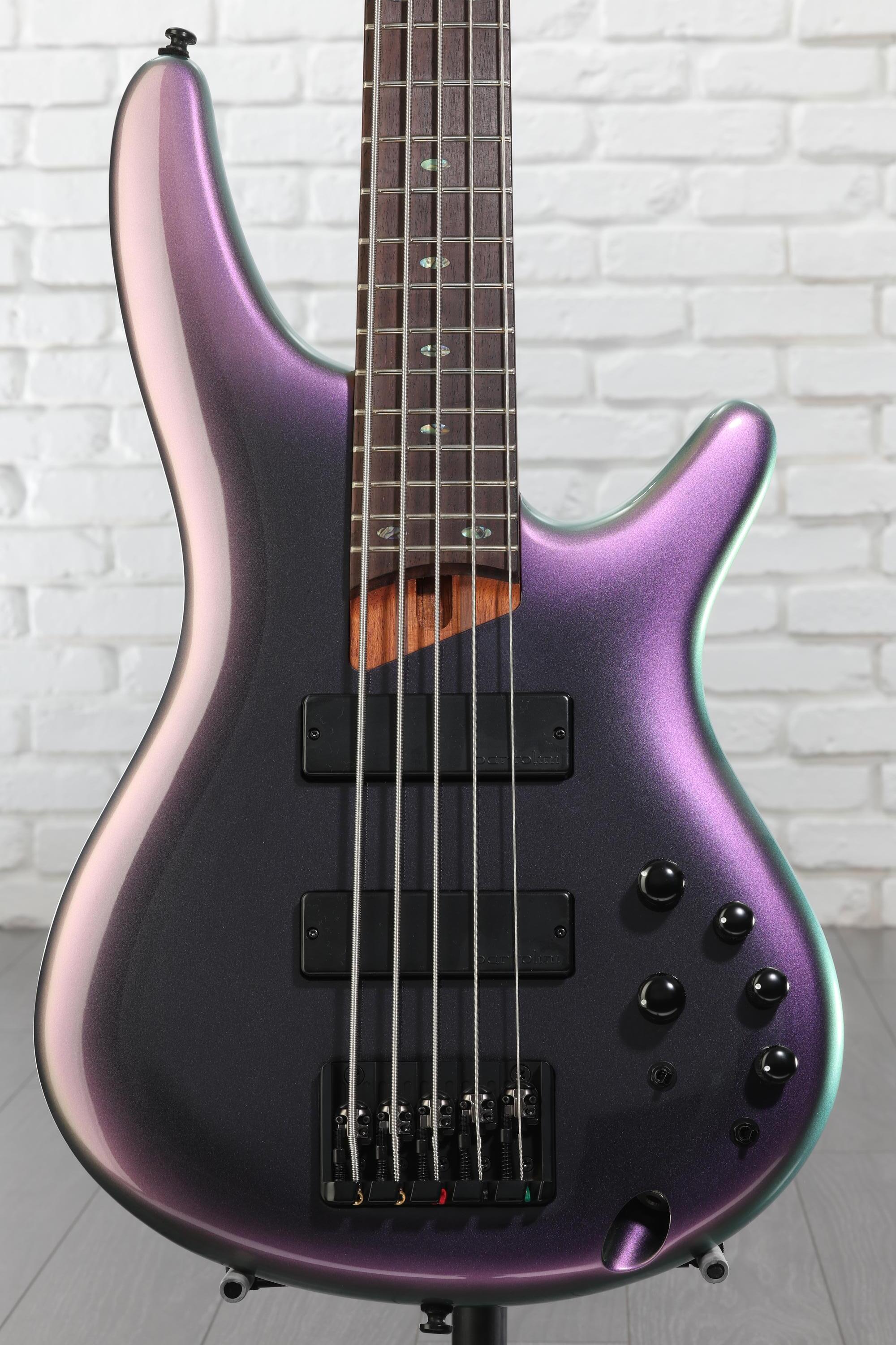 Ibanez SR505E Bass Guitar - Black Aurora Burst | Sweetwater