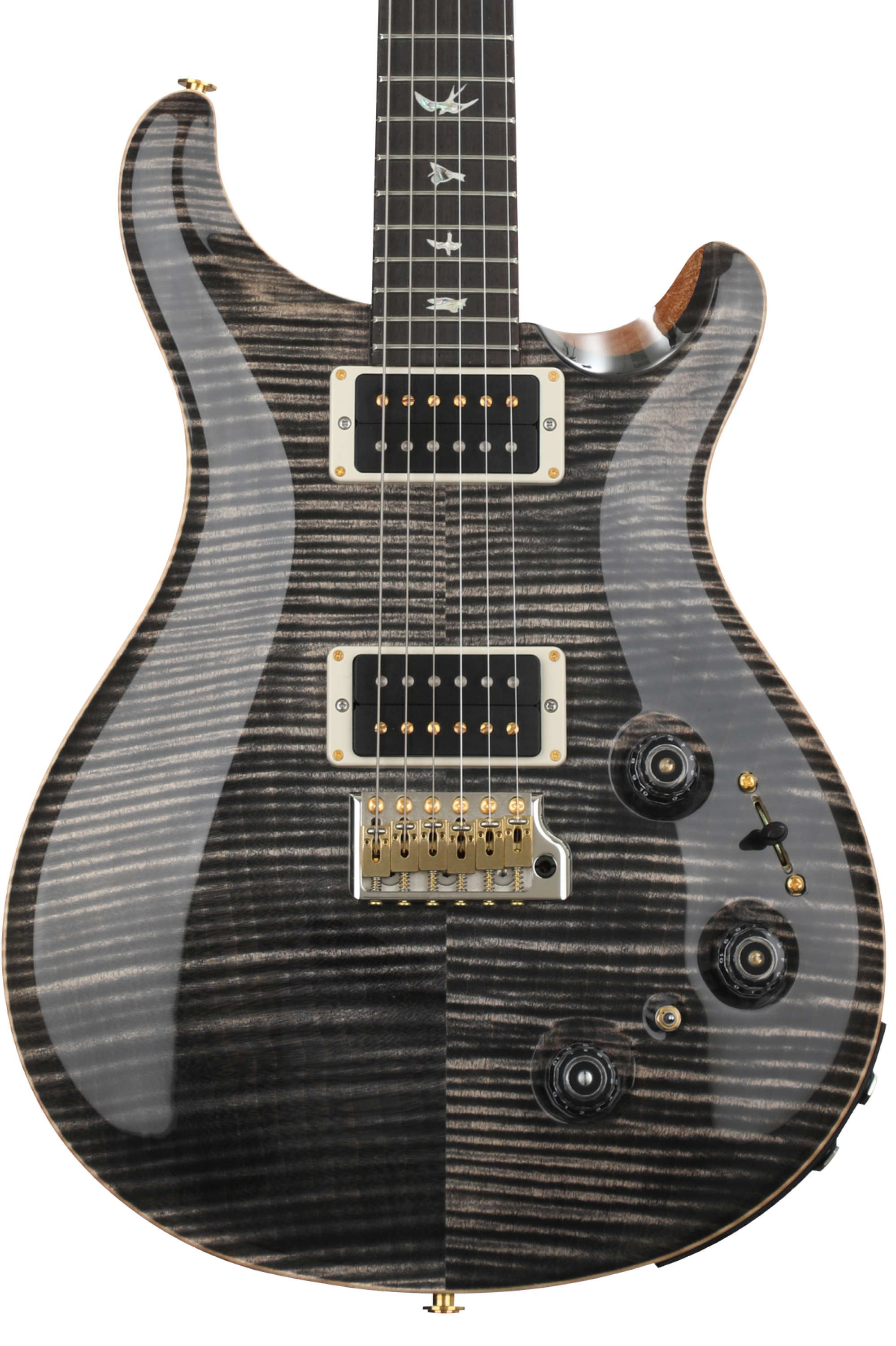 PRS Custom 22 Piezo Electric Guitar - Charcoal 10-Top | Sweetwater
