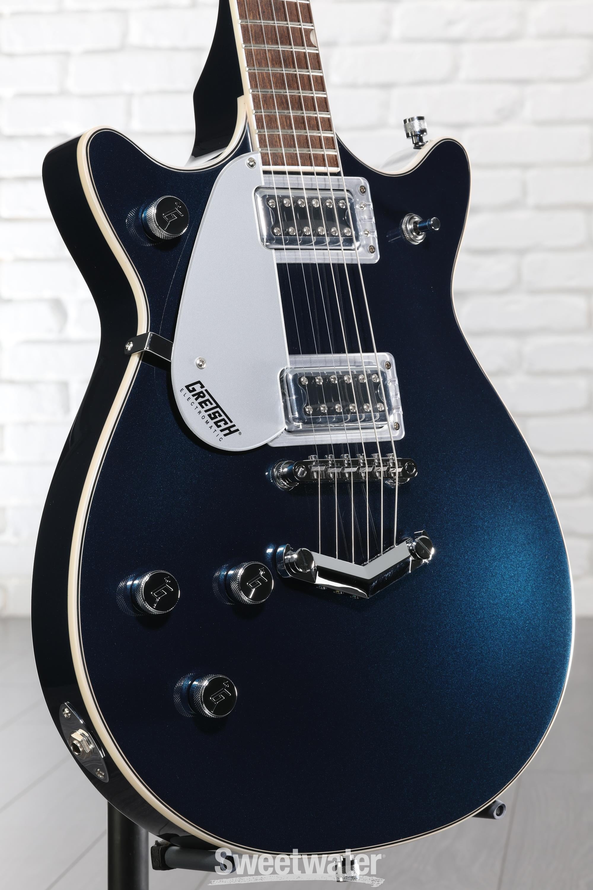 Photo of Gretsch G5232LH Electromatic Double Jet FT Left-Handed Electric Guitar - Midnight Sapphire