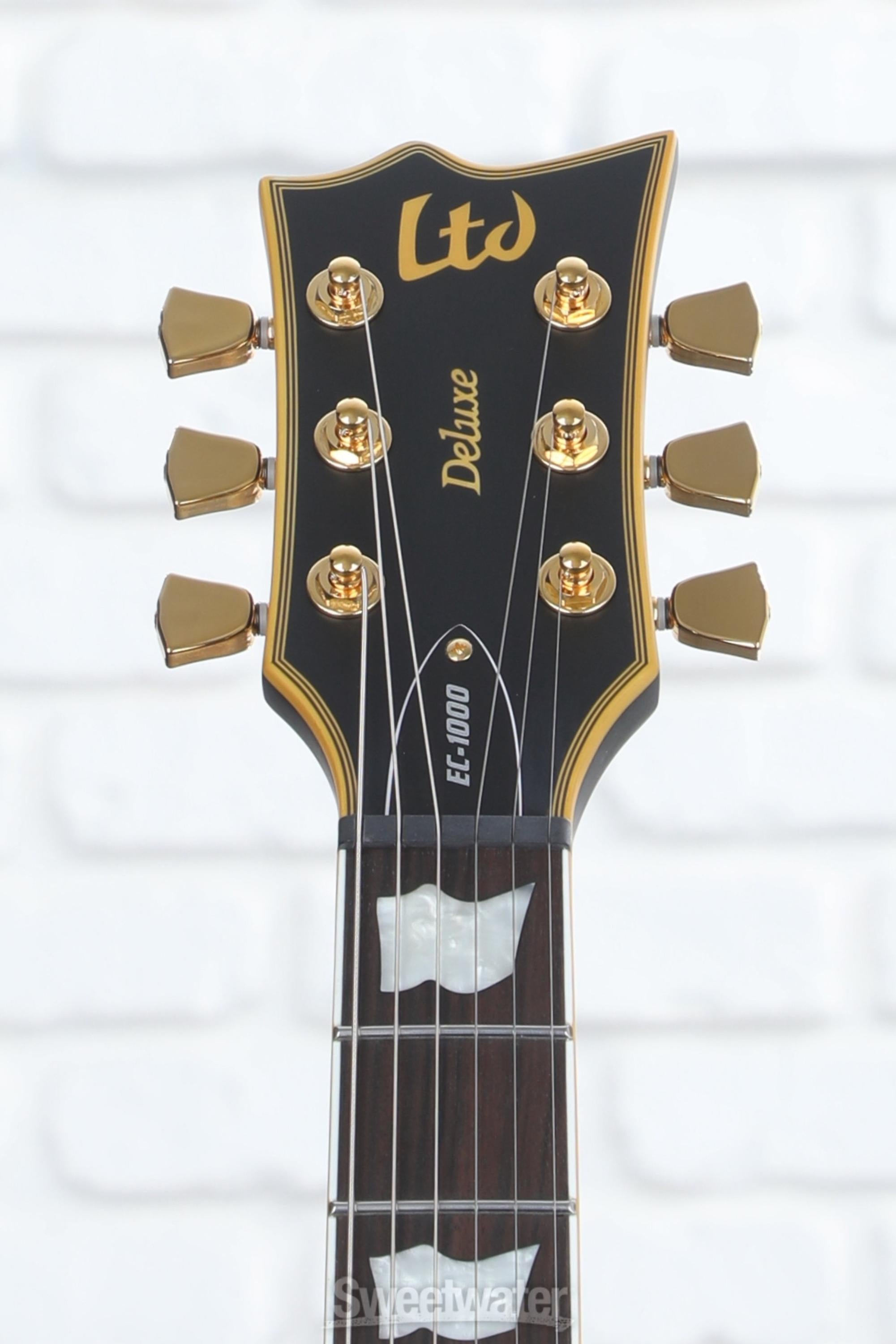 ESP LTD EC-1000 Duncan Electric Guitar - Vintage Black | Sweetwater