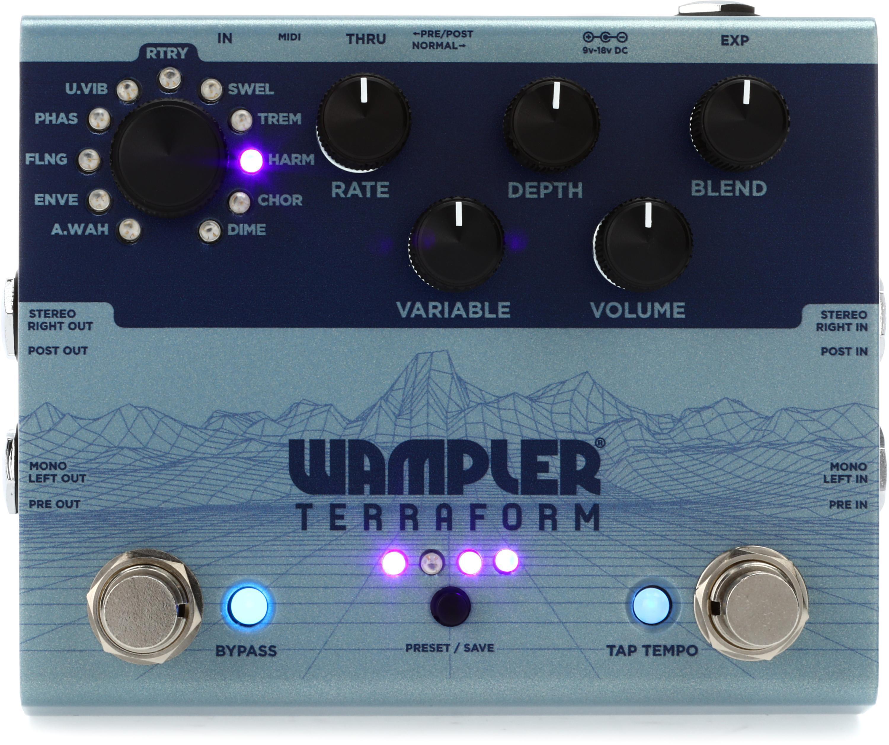 Wampler Terraform Modulation Multi Effect Pedal | Sweetwater