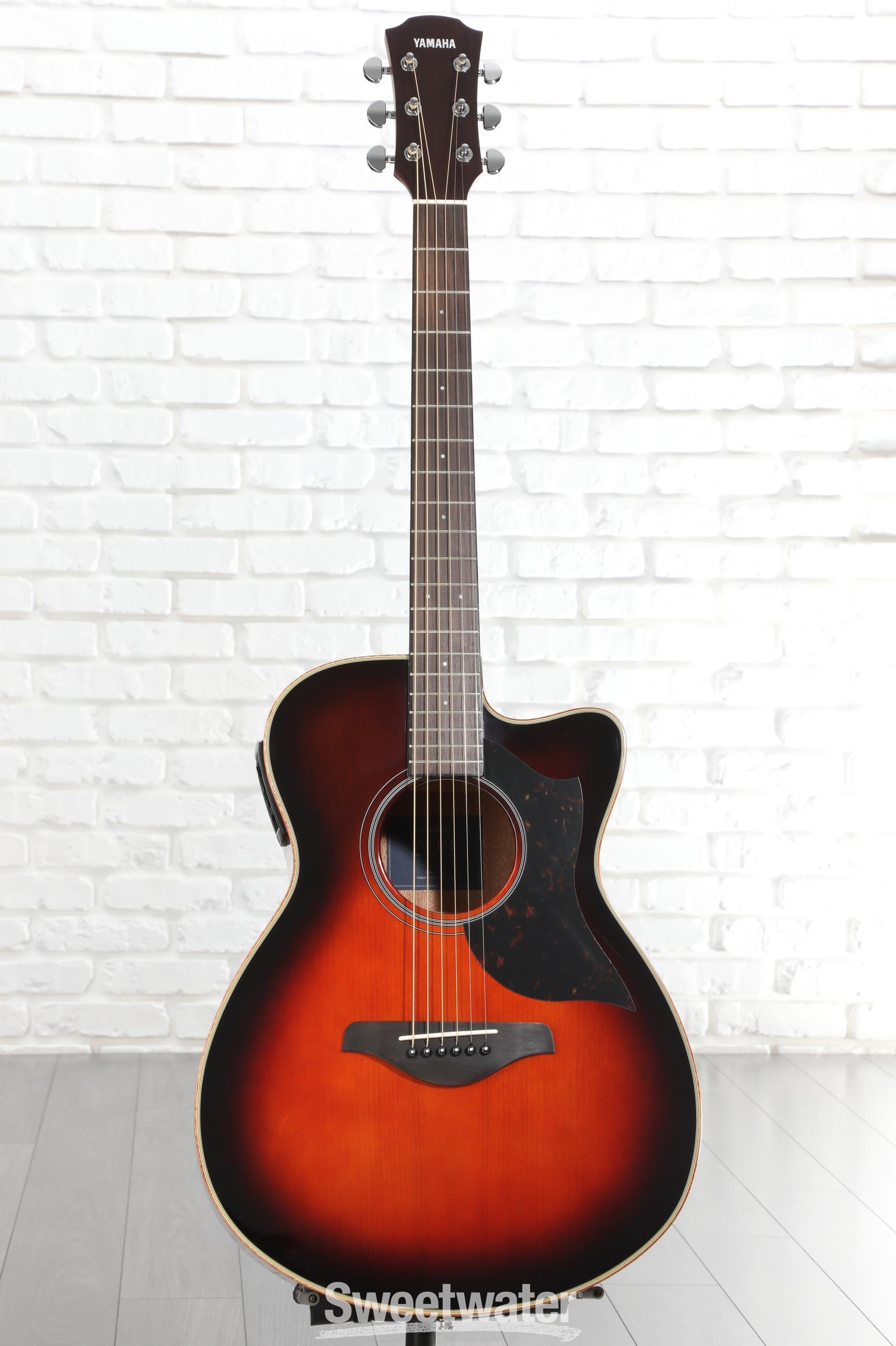 Yamaha AC1M Concert Cutaway Acoustic-electric Guitar - Tobacco