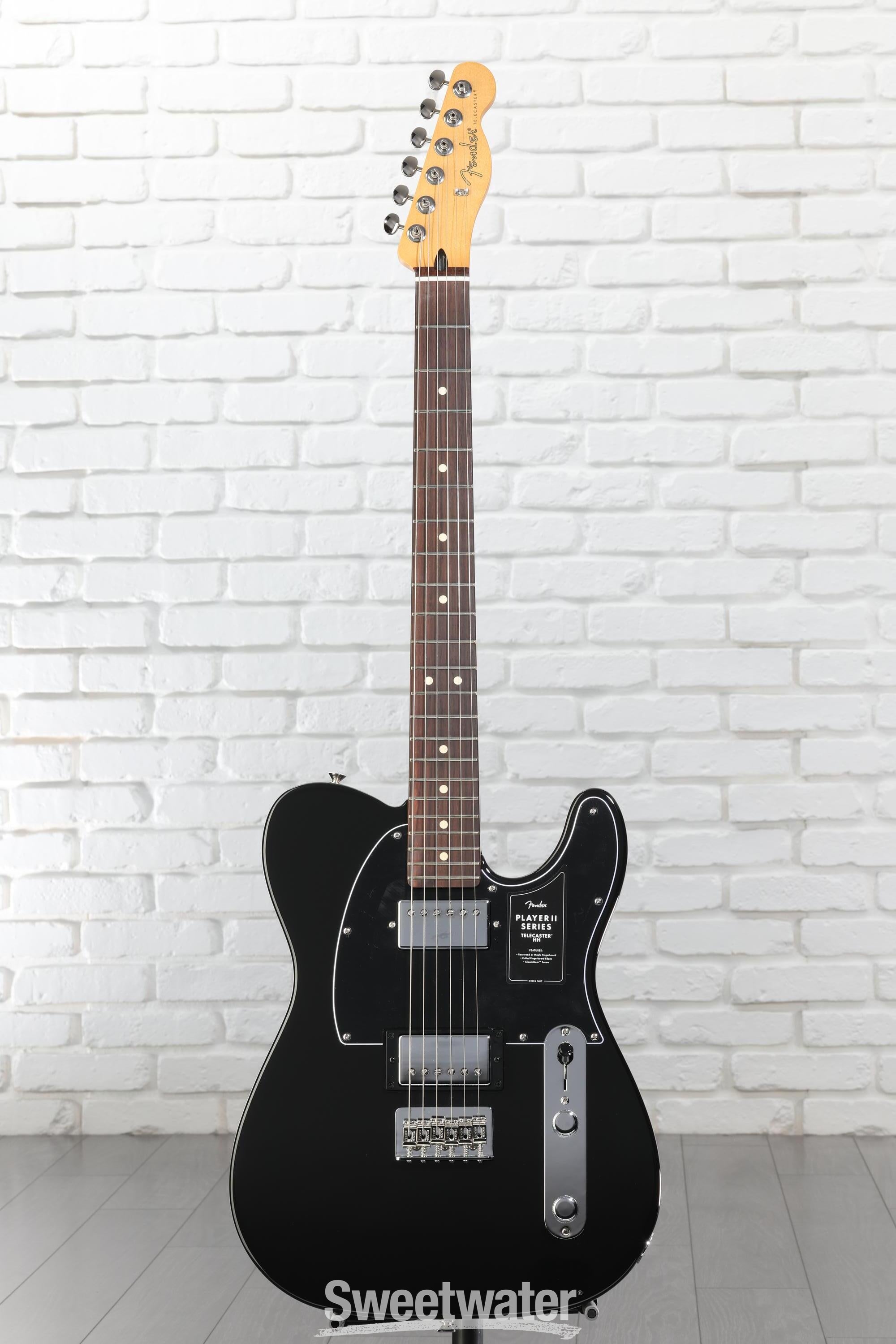 Fender Player II Telecaster HH Electric Guitar - Black with