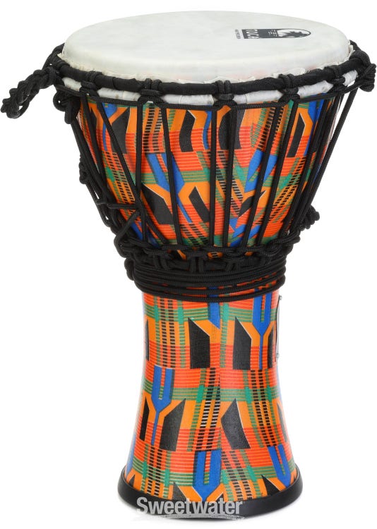Toca Percussion Freestyle Rope-tuned Djembe - Kente Finish