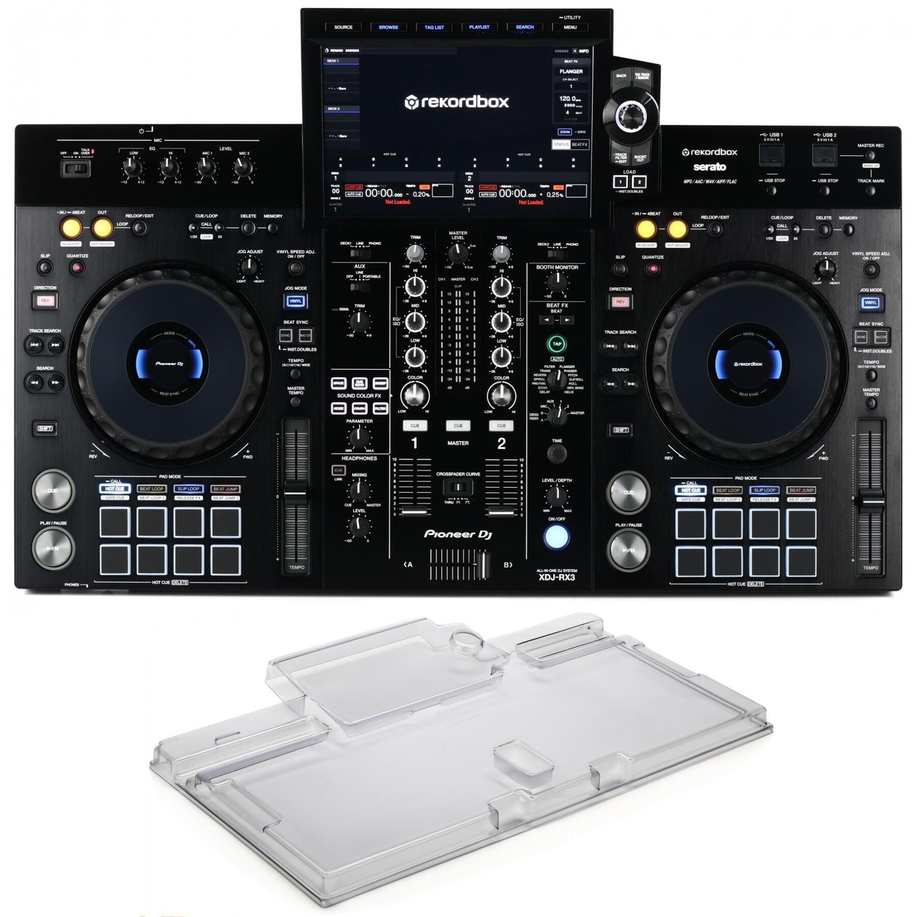 Pioneer DJ XDJ-RX3 Digital DJ System with Decksaver Cover