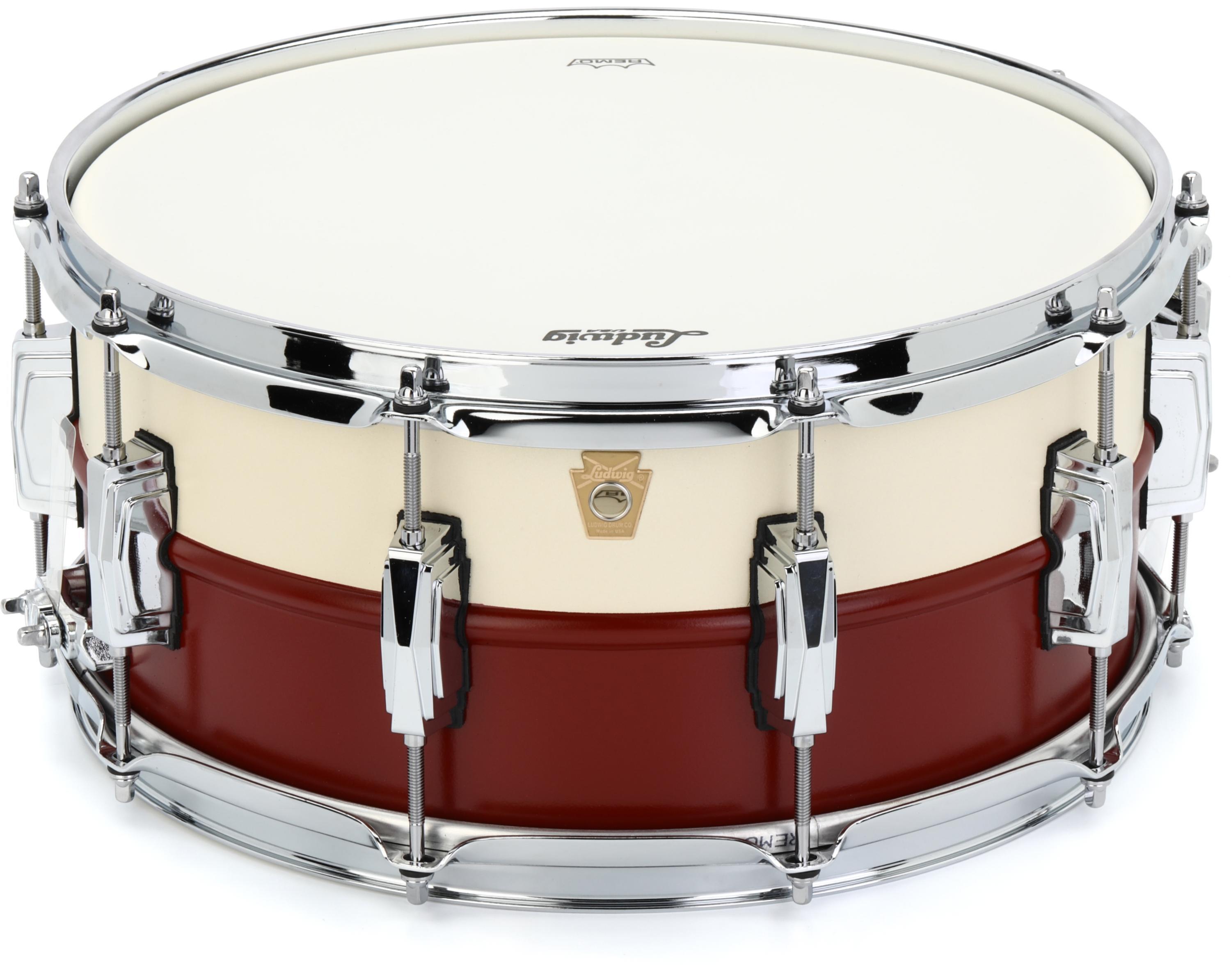 Ludwig Supra-Sweet Snare Drum - 6.5 inches x 14 inches, Red and