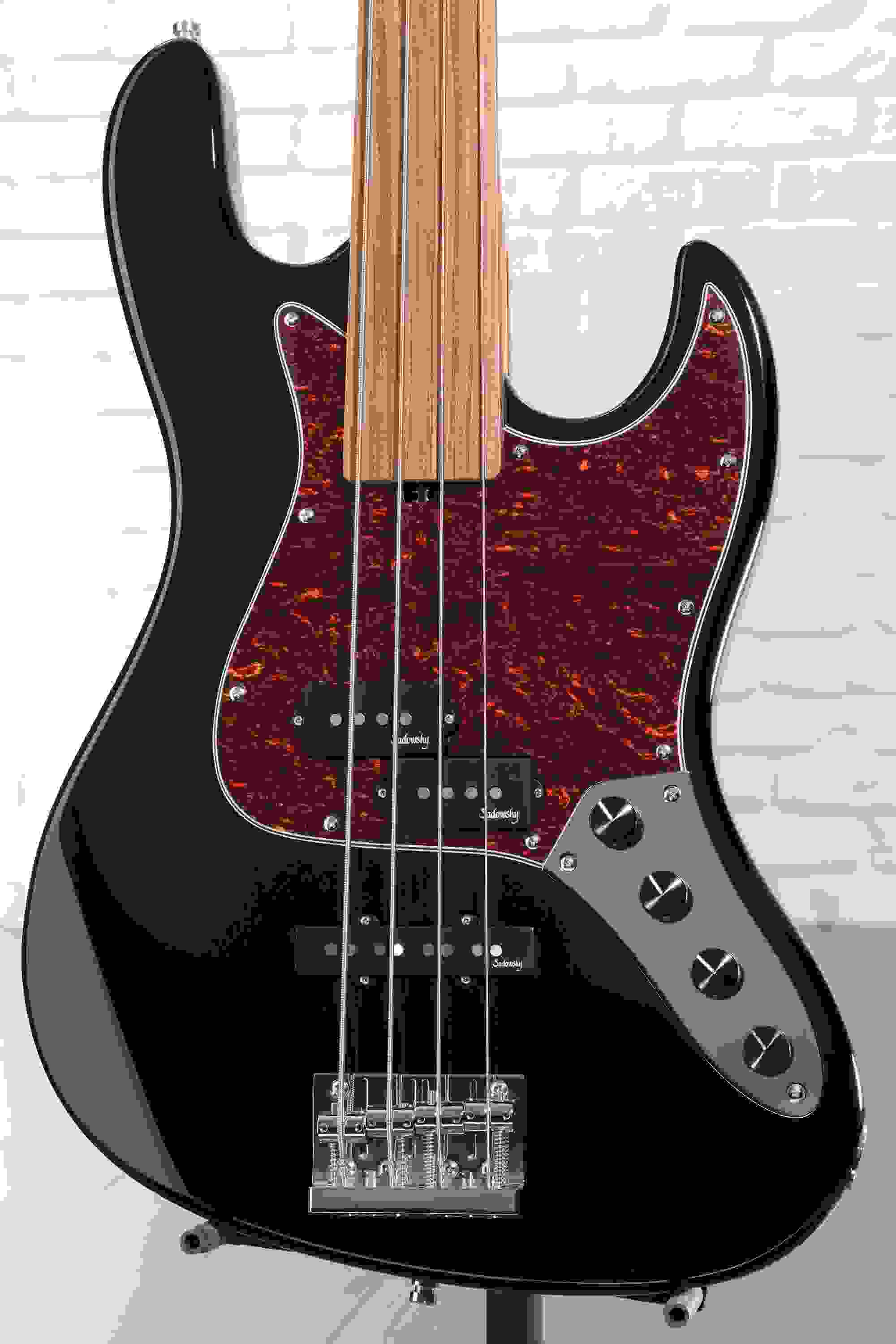 Sadowsky MetroExpress Hybrid PJ Fretless 4-string Bass - Black