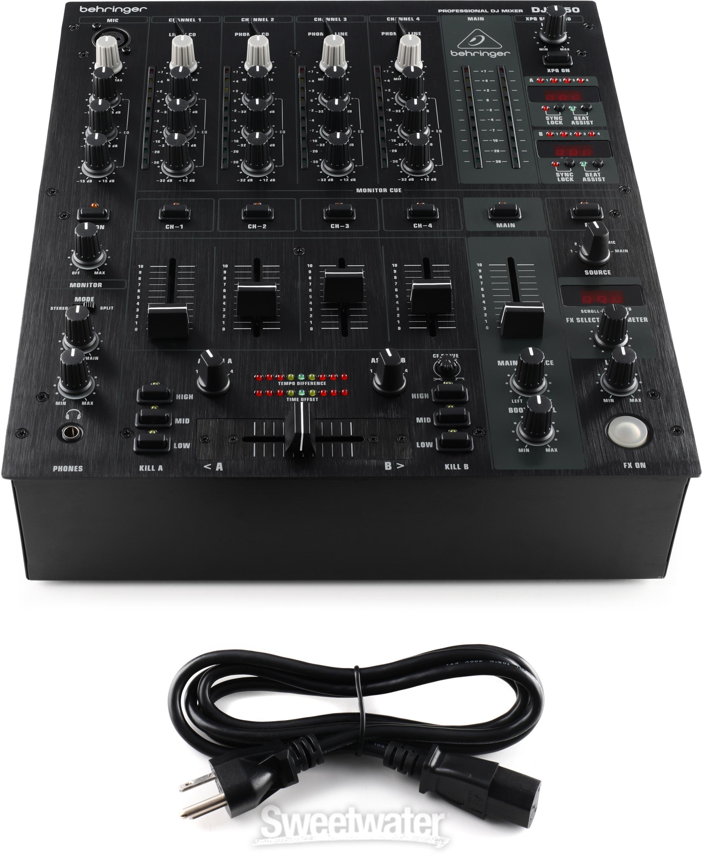 Behringer Pro Mixer DJX750 4-channel DJ Mixer Reviews | Sweetwater