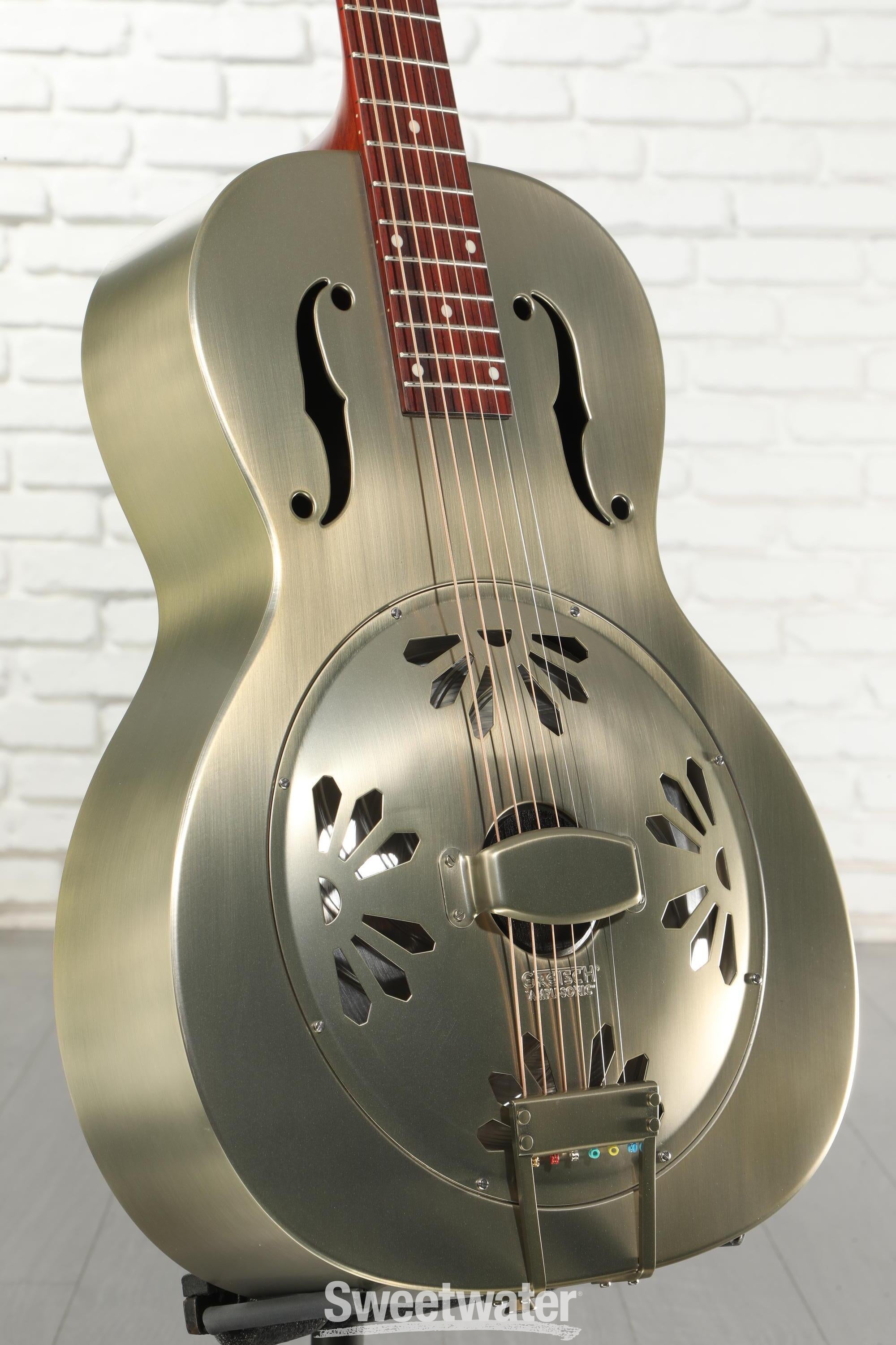 Photo of Gretsch G9201 Honey Dipper Roundneck Metal Resonator - Shed Roof