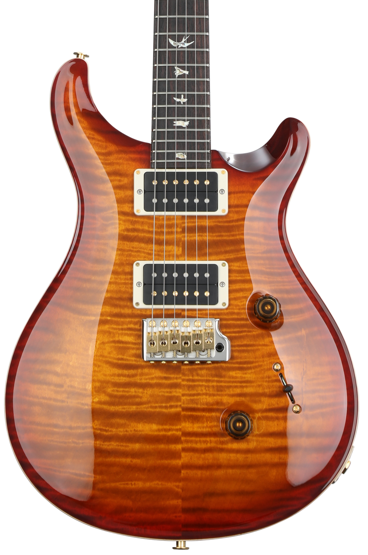 PRS Custom 24 10-Top Electric Guitar - Dark Cherry Sunburst