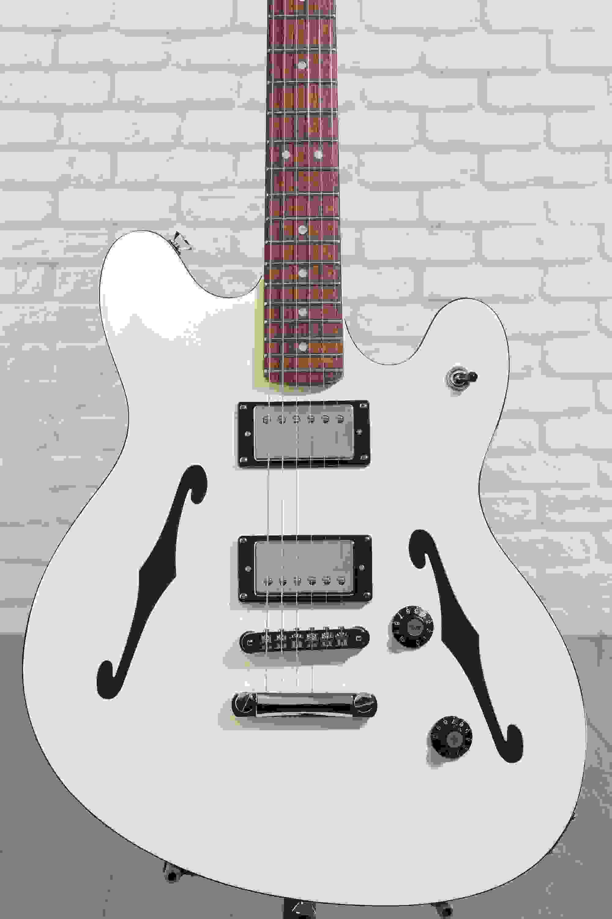 Squier Affinity Series Starcaster Deluxe Semi-hollowbody Electric Guitar - Olympic White